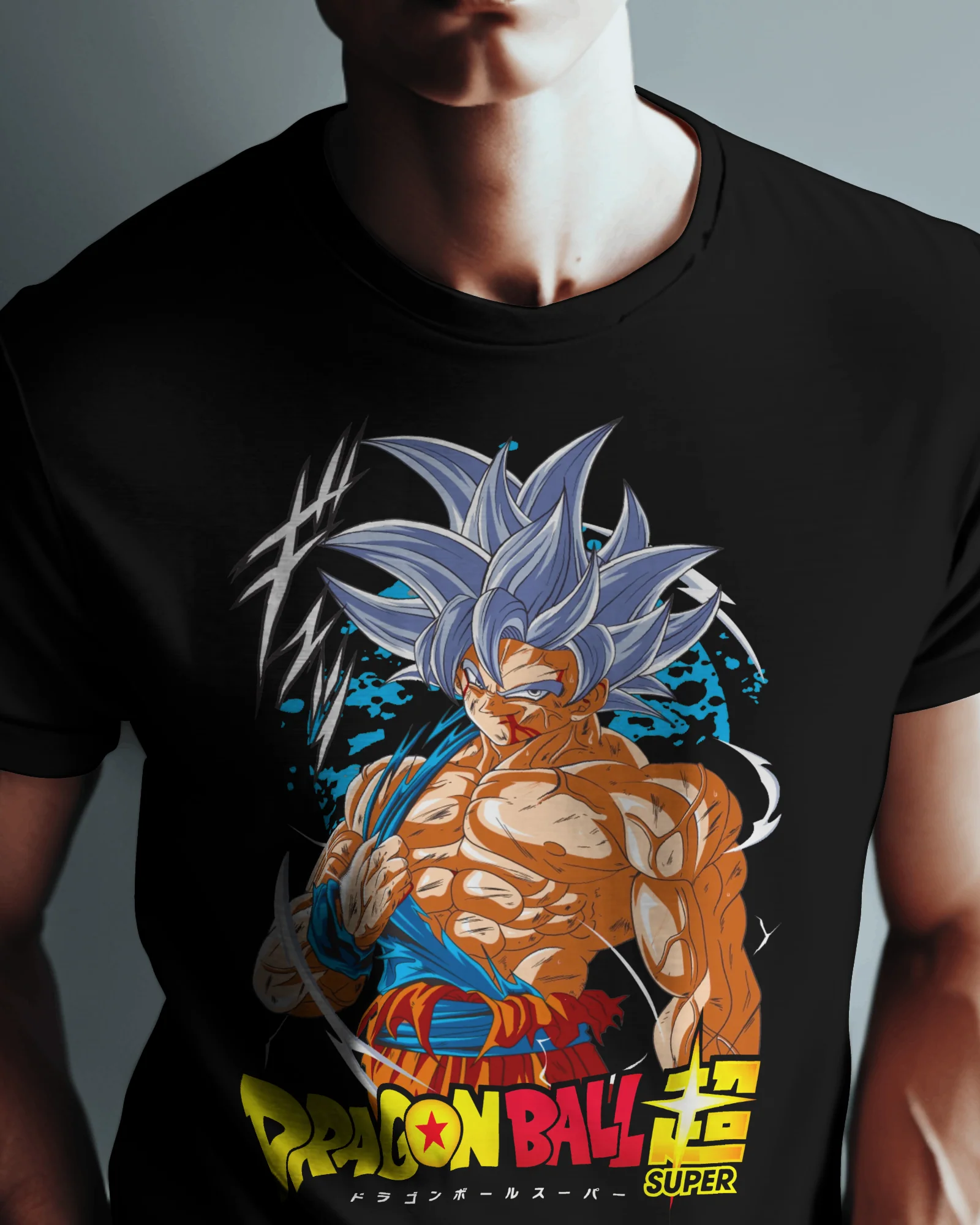Dragon Ball Super Ultra Instinct Goku Graphic T-Shirt – Black - Image 2