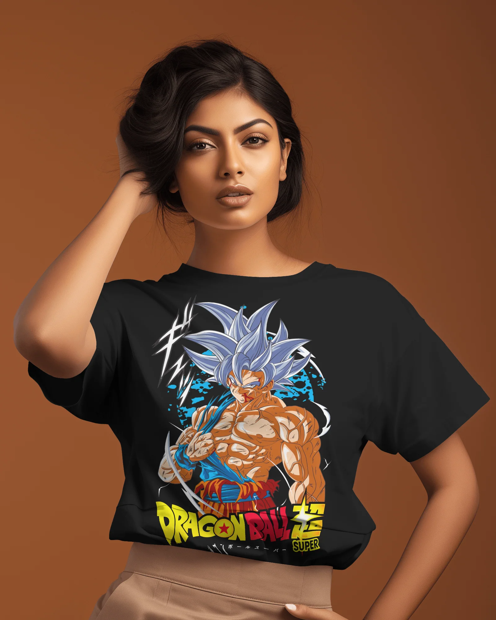 Dragon Ball Super Ultra Instinct Goku Graphic T-Shirt – Black - Image 3