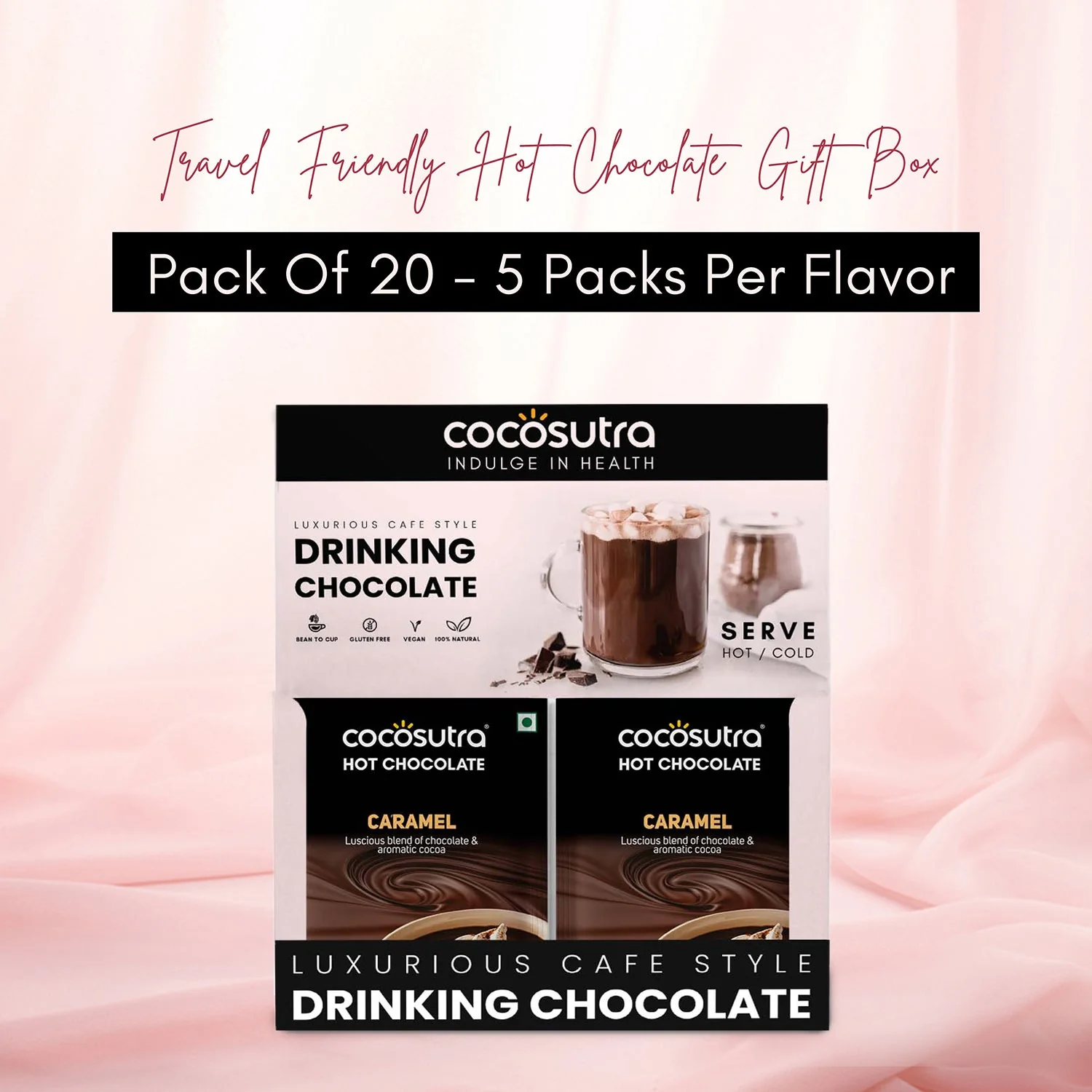 Drinking Chocolate Mix - Caramel | 20 Single Serves - Image 4