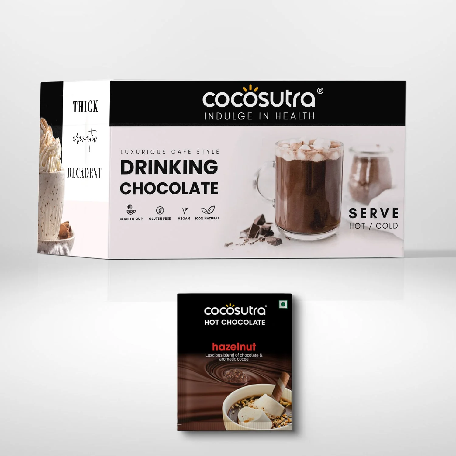 Drinking Chocolate Mix - Hazelnut | 20 Single Serves