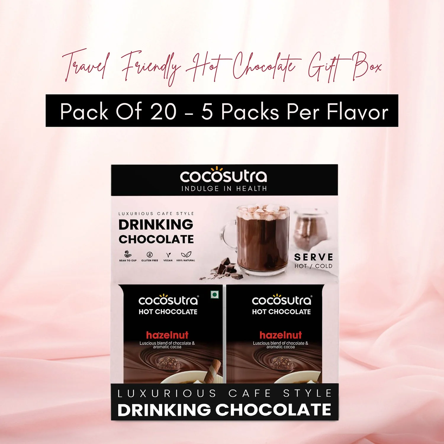 Drinking Chocolate Mix - Hazelnut | 20 Single Serves - Image 4