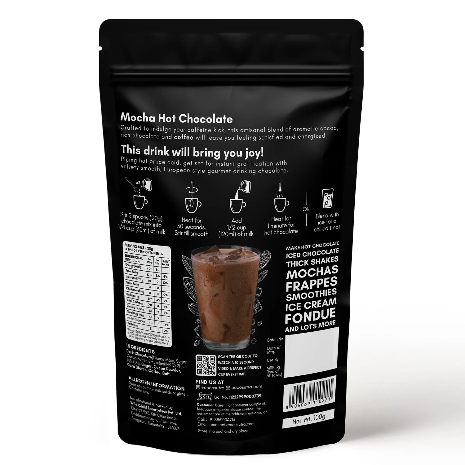 Drinking Chocolate Mix - Mocha - Image 2