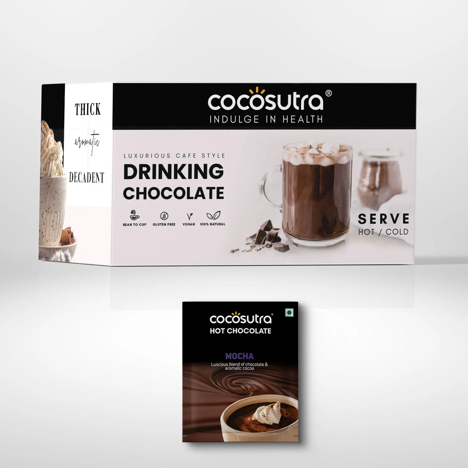 Drinking Chocolate Mix - Mocha | 20 Single Serves