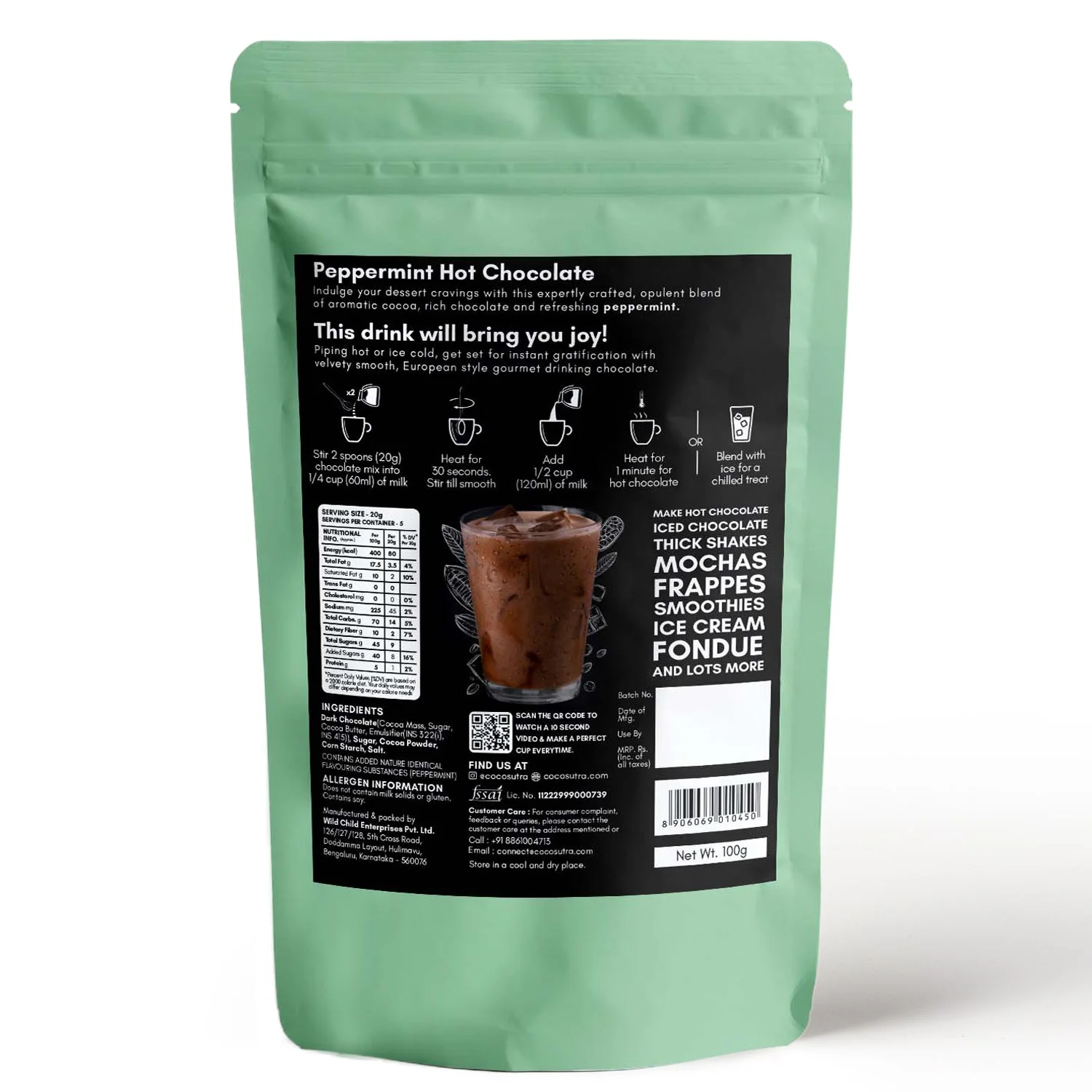 Drinking Chocolate Mix - Peppermint - Image 2