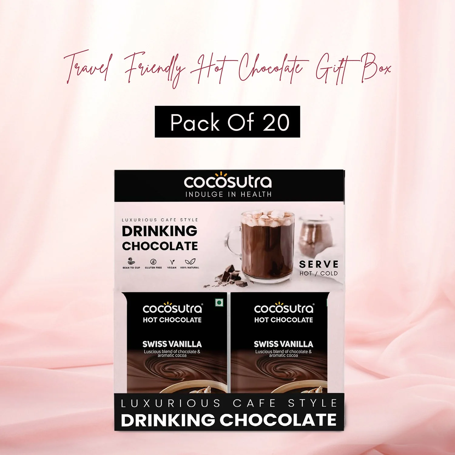 Drinking Chocolate Mix - Swiss Vanilla | 20 Single Serves - Image 5