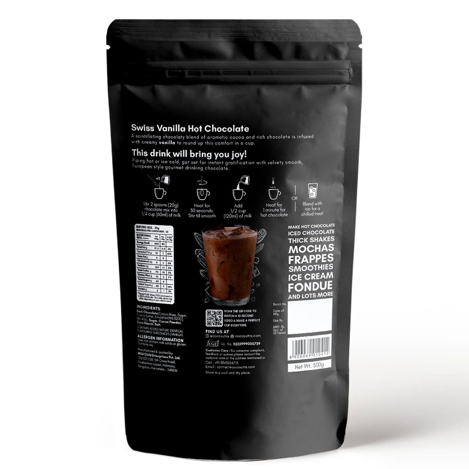 Drinking Chocolate Mix - Swiss Vanilla - Image 4