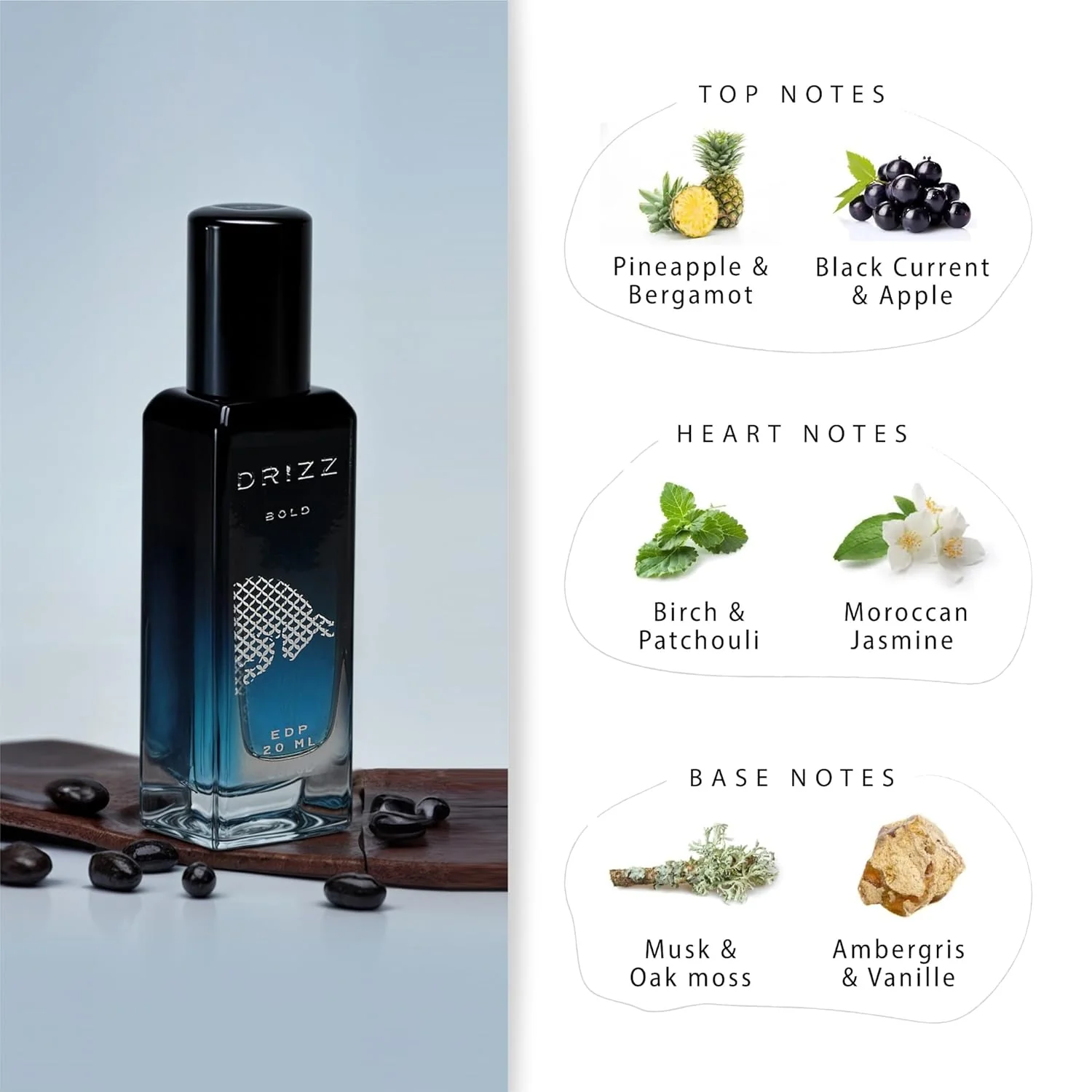 DRIZZ Bold Luxury Eau De Parfum for Men 20ml - Image 2