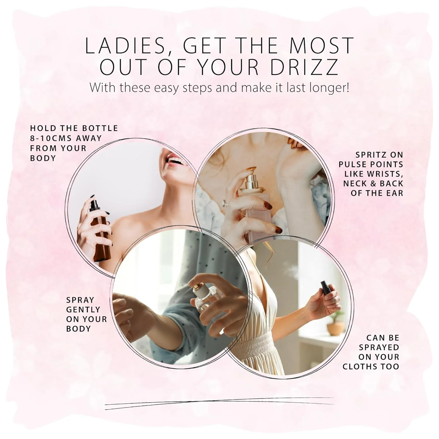 DRIZZ Good Vibes Luxury Eau De Parfum for Women 20ml - Image 4