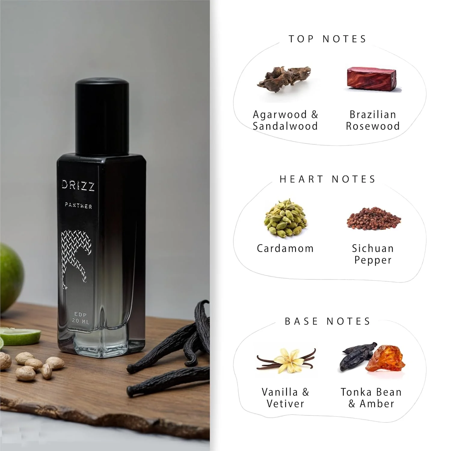 DRIZZ Panther Luxury Eau De Parfum for Men 20ml - Image 2