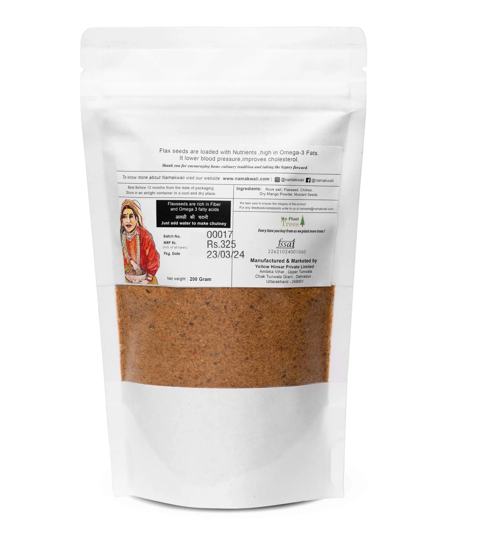 Dry Flaxseed Chutney Powder, 200G - Image 2