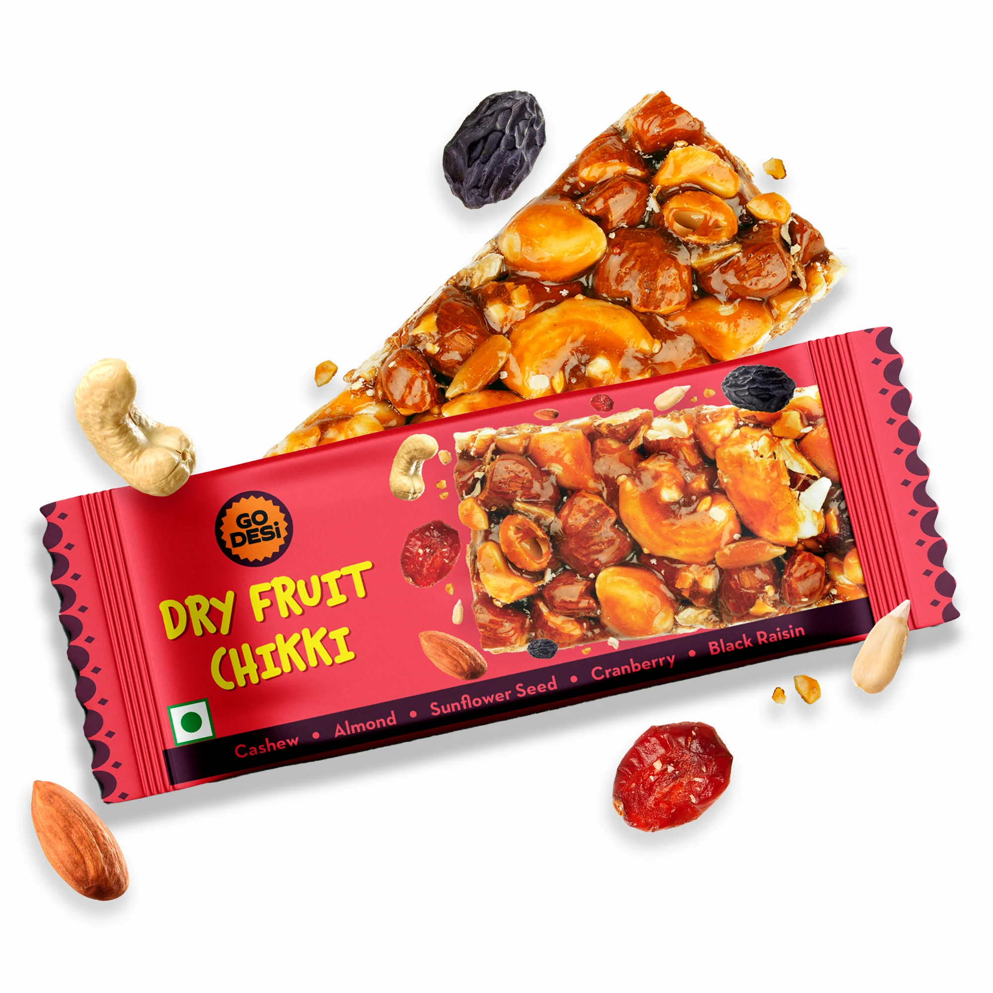 Dry Fruit Chikki | Desi Meetha | Classic Sweets | Rich Indian Mithai - Pack of 6 - Image 3