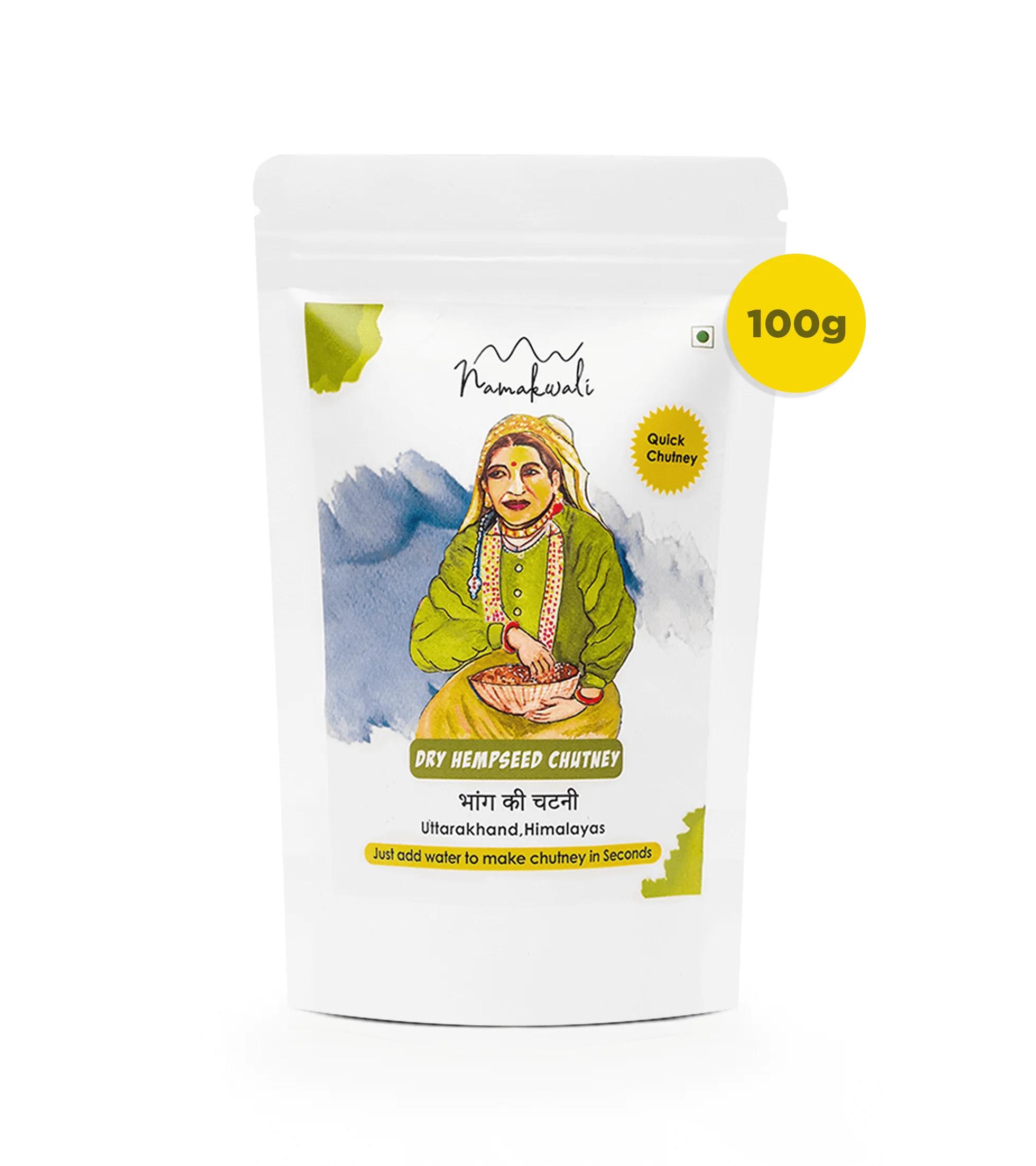 Dry Hempseed Chutney Powder, 100G - Image 17