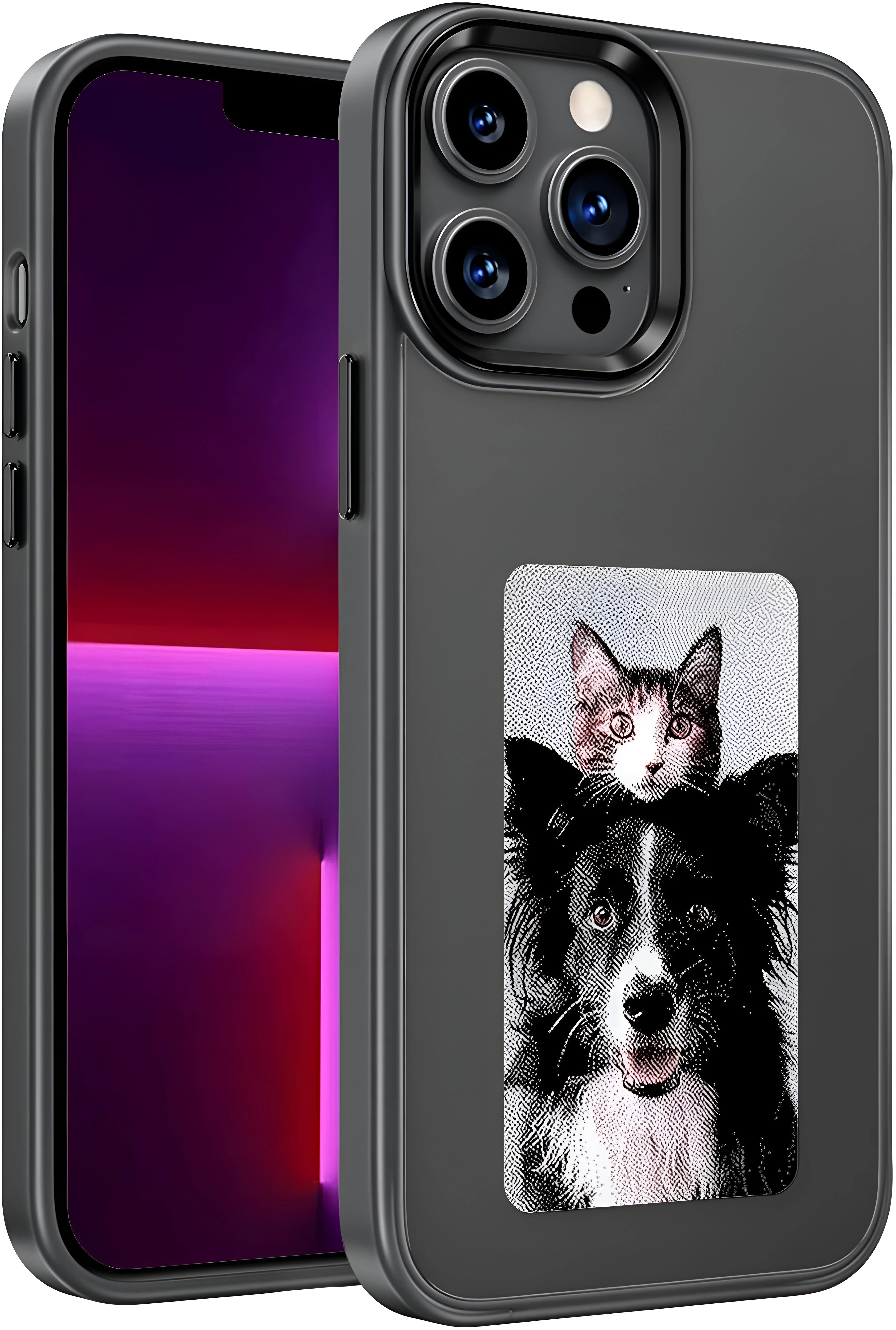 Dsynk Gear E-Ink Display iPhone, NFC Photo Frame, Custom DIY Smart Protective Cover (Black) - Image 16