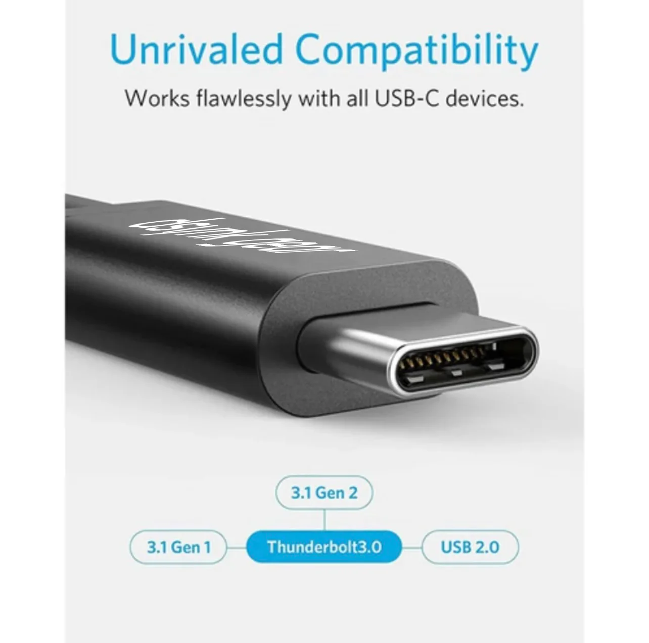 Dsynk Gear Type C to Type C 60W Cable for Smartphones, Tablets, Laptops, Macbook & other Type C devices, 480Mbps Data Sync (Black) - Image 4