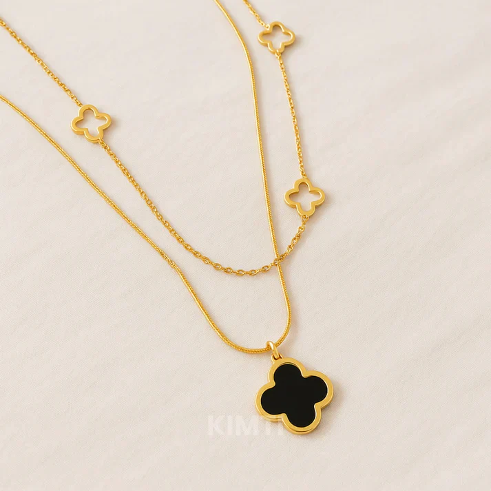 Dual Layer Anti Tarnish High School Necklace