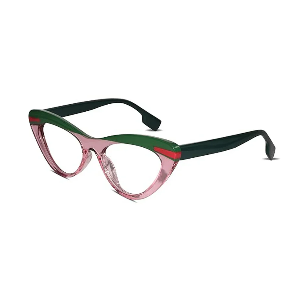 Dual Tone Blue Cat eye Eyeglasses For Women - Image 7