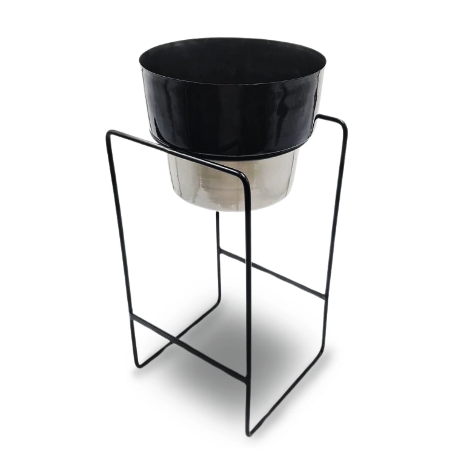 Dual Tone Metal Plant Stand - Image 4