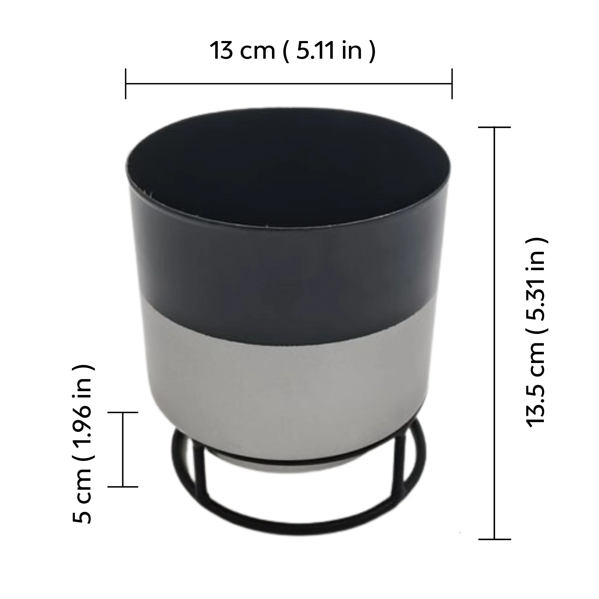 Dual Tone Metal Planter - Image 10