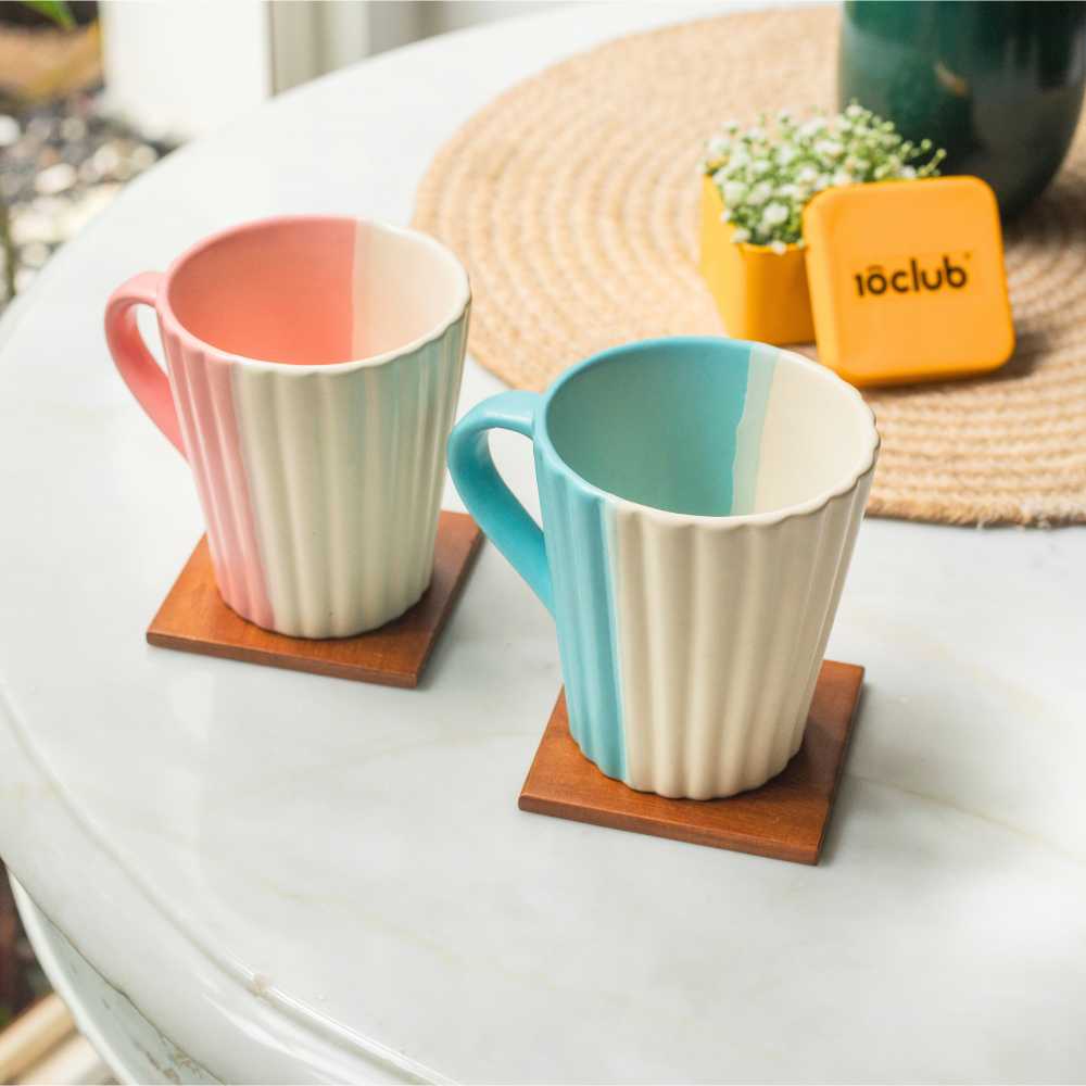Dual Toned Ceramic Mug | Set Of 2 - Image 4