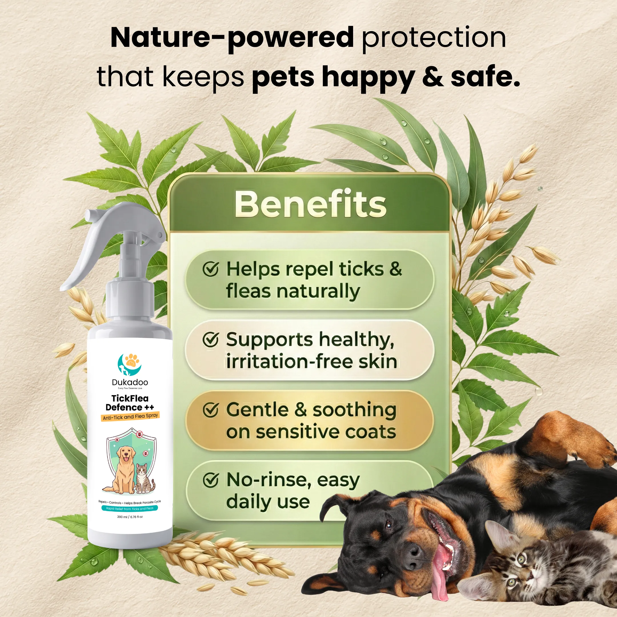Dukadoo TickFlea Defence++ | Anti-Tick & Flea Spray | 200ml - Image 4