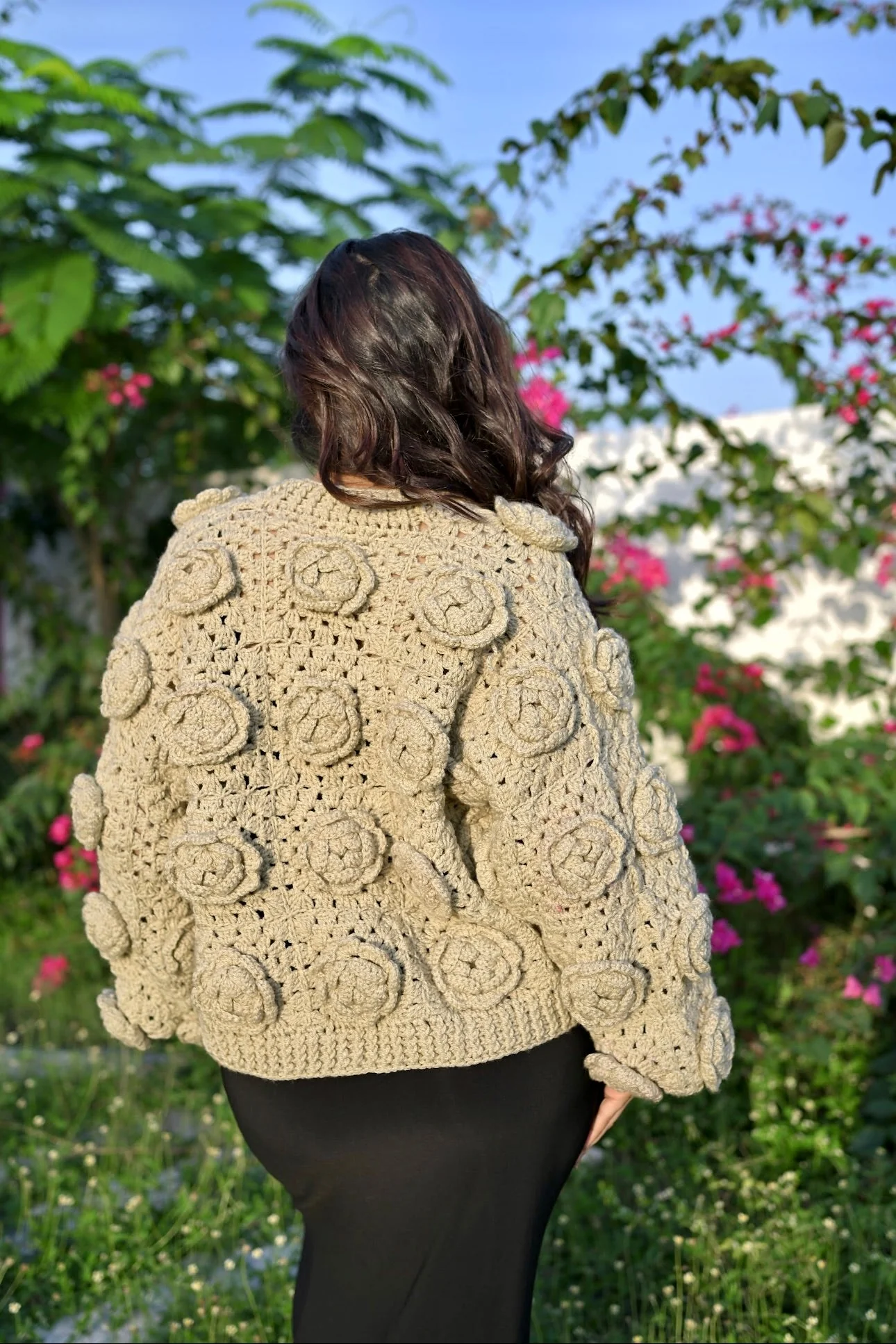 Dusky Multirose Cardigan - Image 2