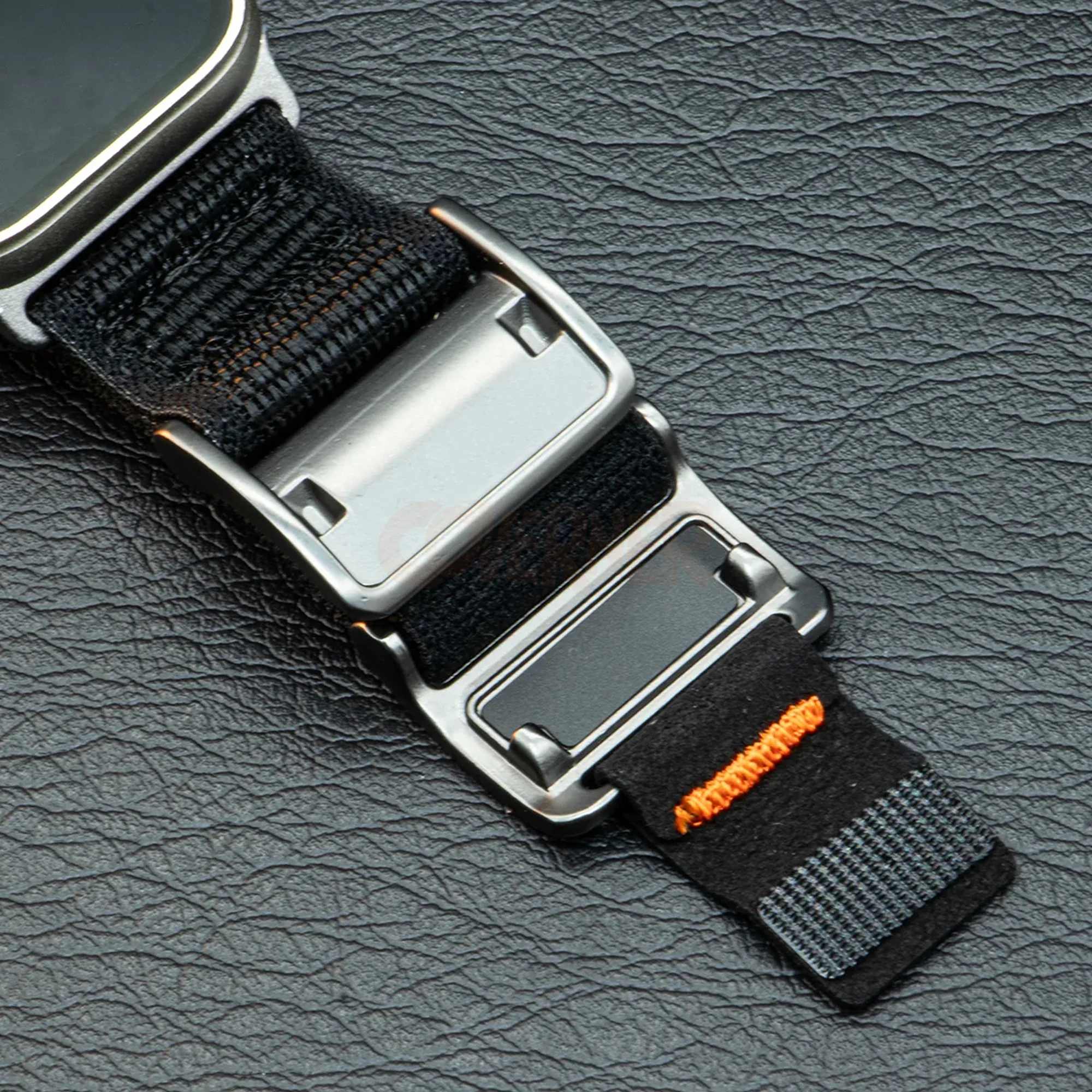 Duzon Nylon Loop Watch Band for Apple Watch – Double Velcro Strap with Magnetic Buckle (Compatible with Ultra/Series 10 to Series 1) - Image 8