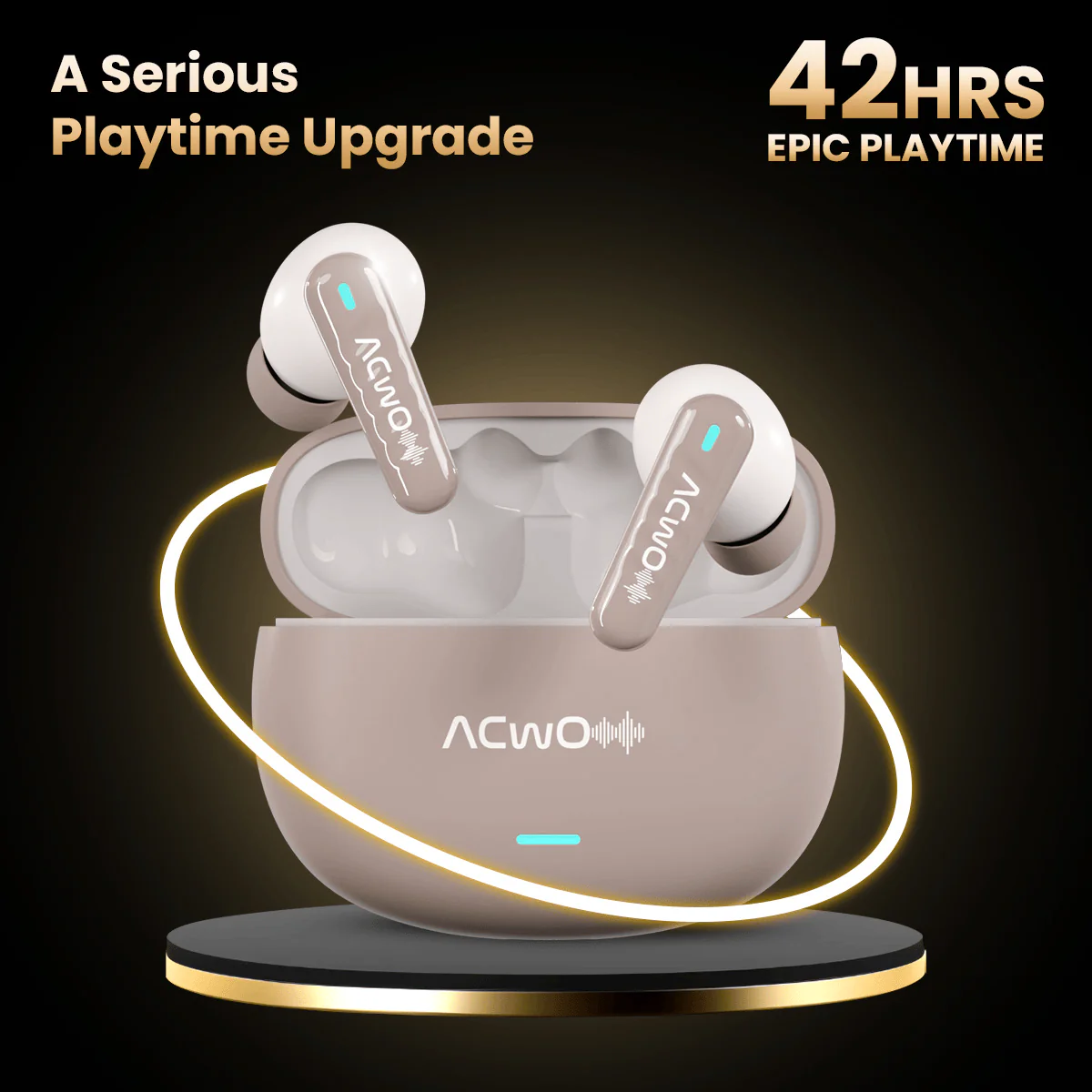 DwOTS 727 Denim Blue Tws Earbuds - Image 2