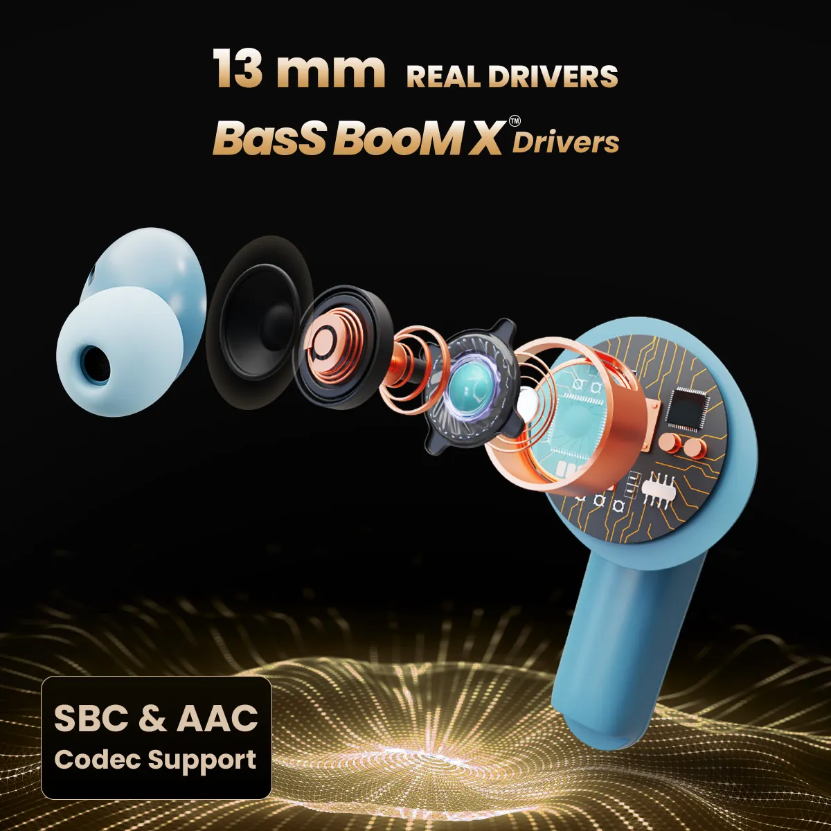 DwOTS 727 Denim Blue Tws Earbuds - Image 50