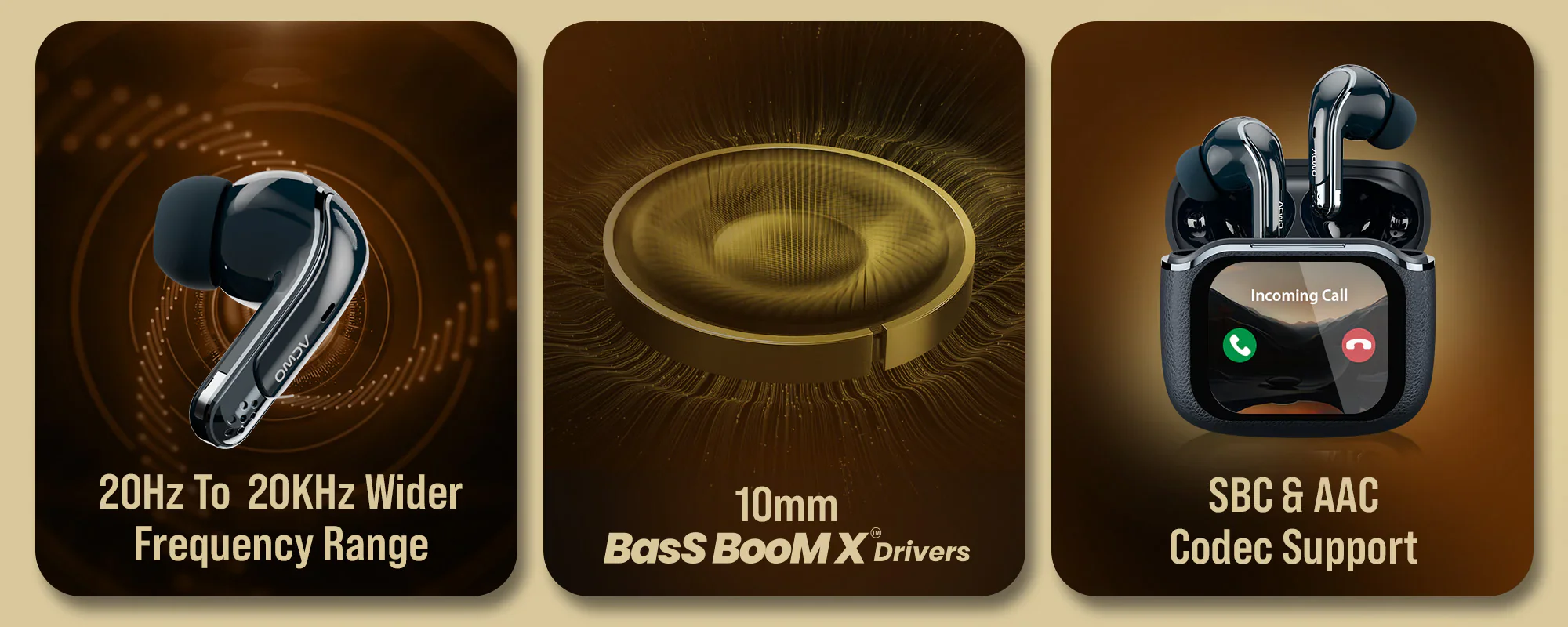 DwOTS BOLD -  HD Display TWS  Earbuds