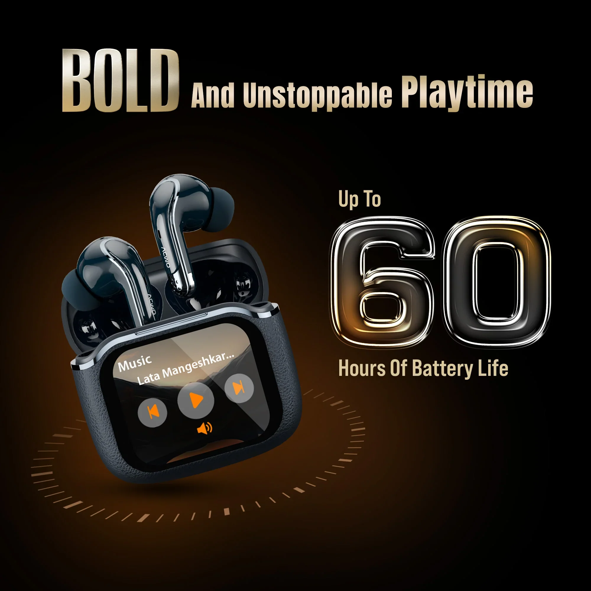 DwOTS BOLD -  HD Display TWS  Earbuds - Image 10