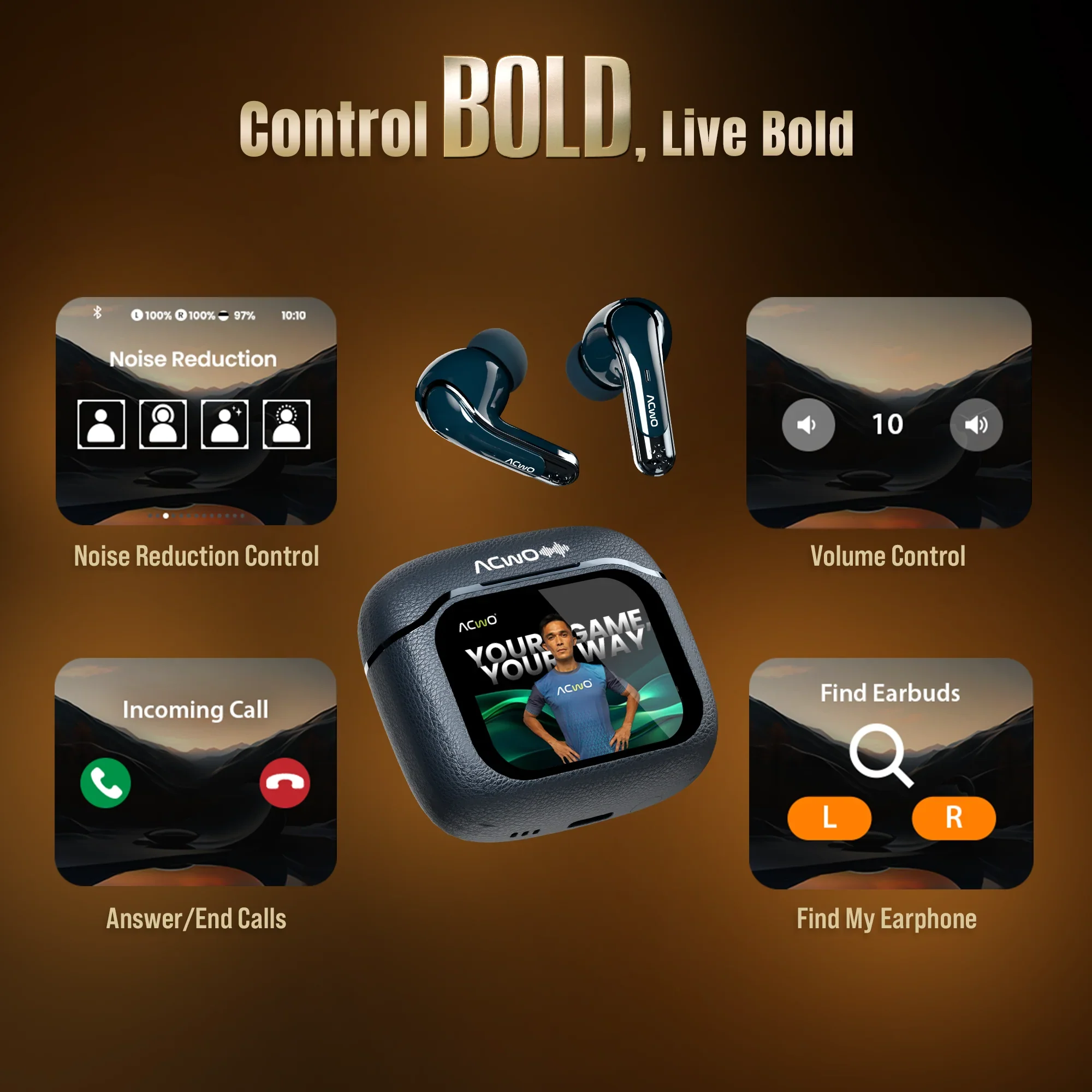 DwOTS BOLD -  HD Display TWS  Earbuds - Image 6
