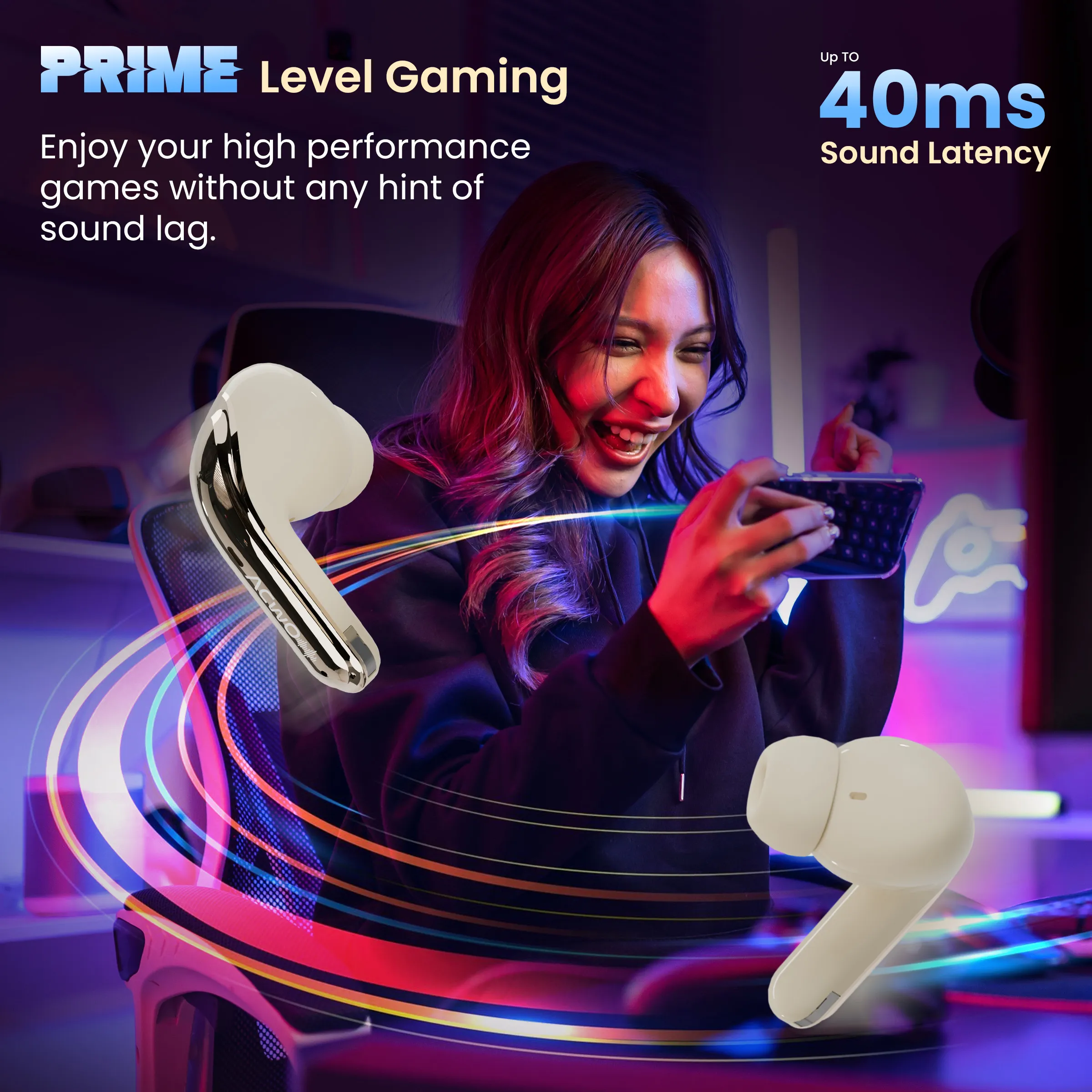 Dwots Fire Prime - IndiaS First 4 Earbuds In 1 Case With Advanced Anc + Smart Touch Screen Display - Image 10