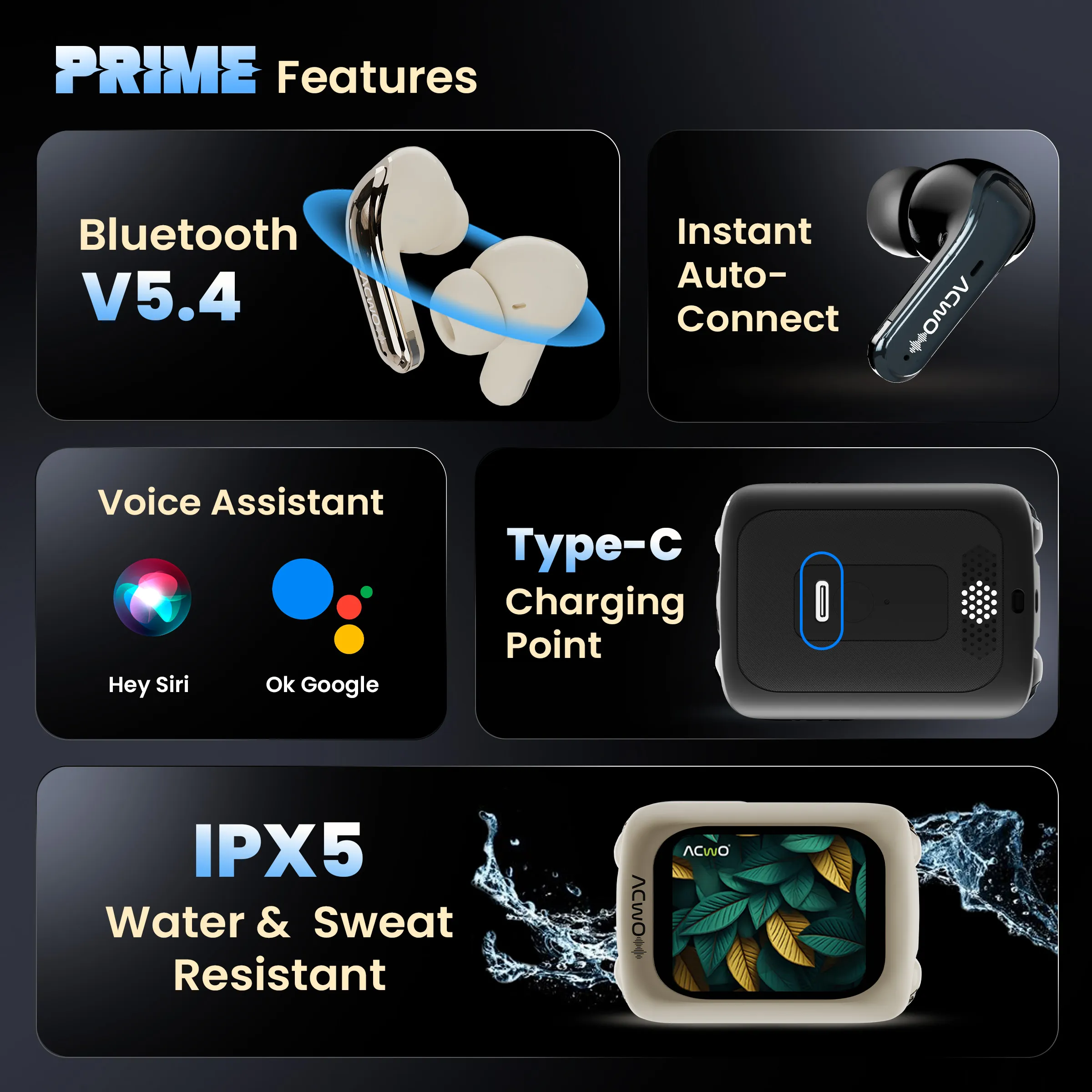 Dwots Fire Prime - IndiaS First 4 Earbuds In 1 Case With Advanced Anc + Smart Touch Screen Display - Image 9