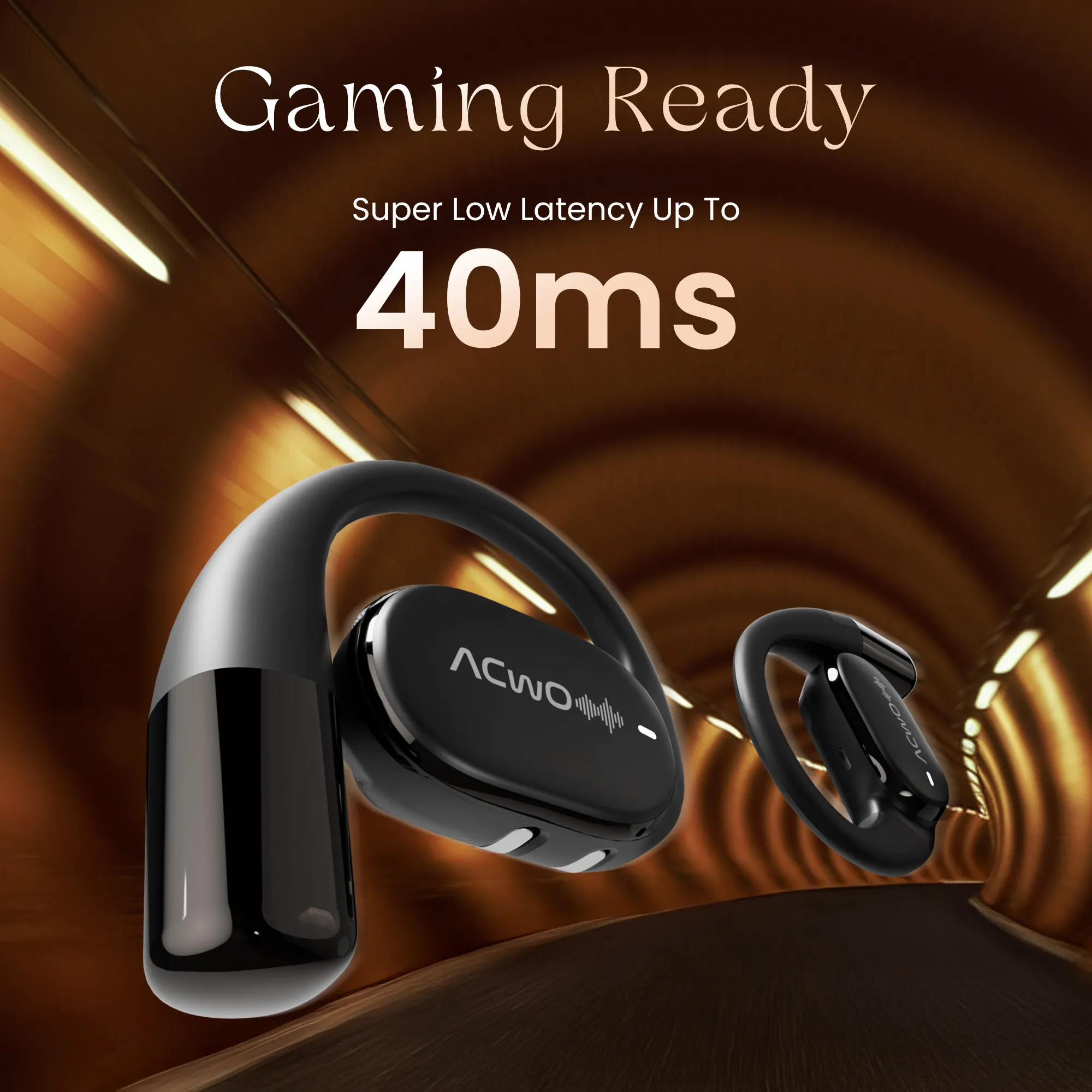 DwOTS Sense Open-Ear creame Wireless Headphones - Image 7