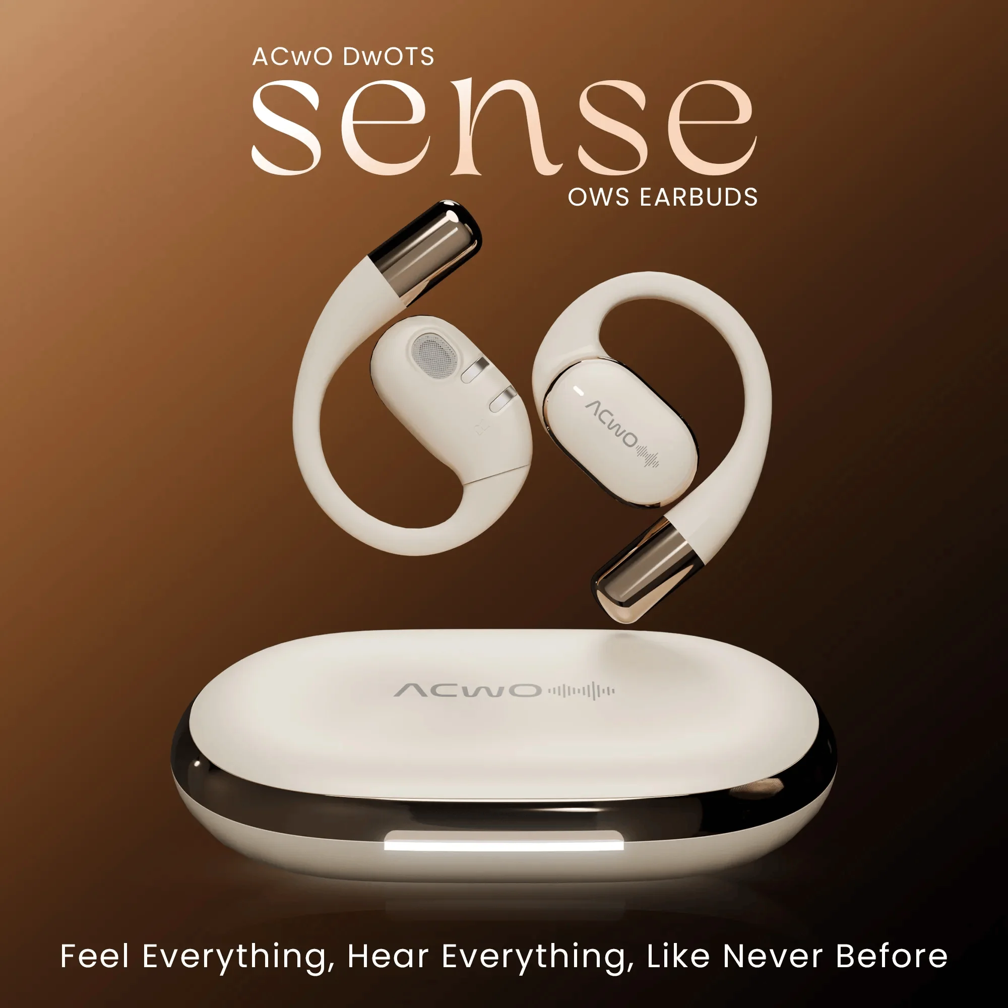 DwOTS Sense Open-Ear White Wireless Headphones - Image 25