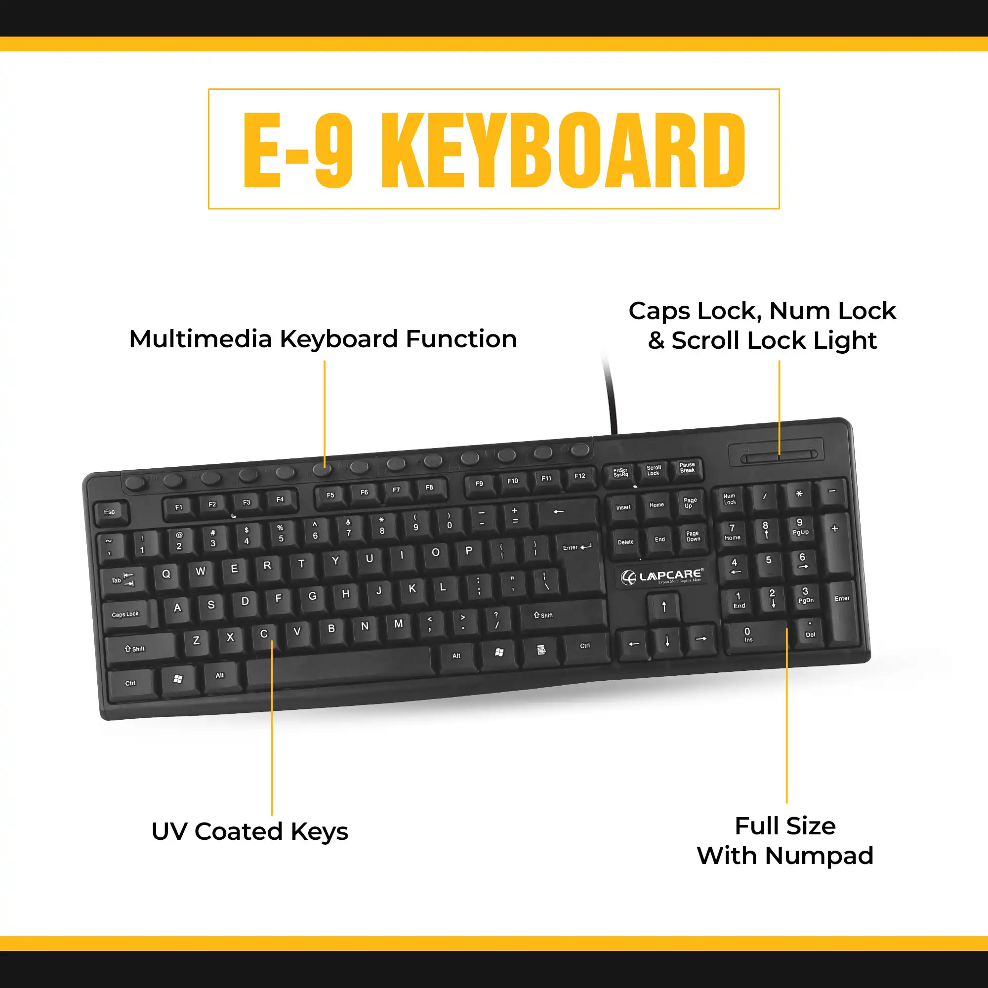 E9 Wired Keyboard - Image 5