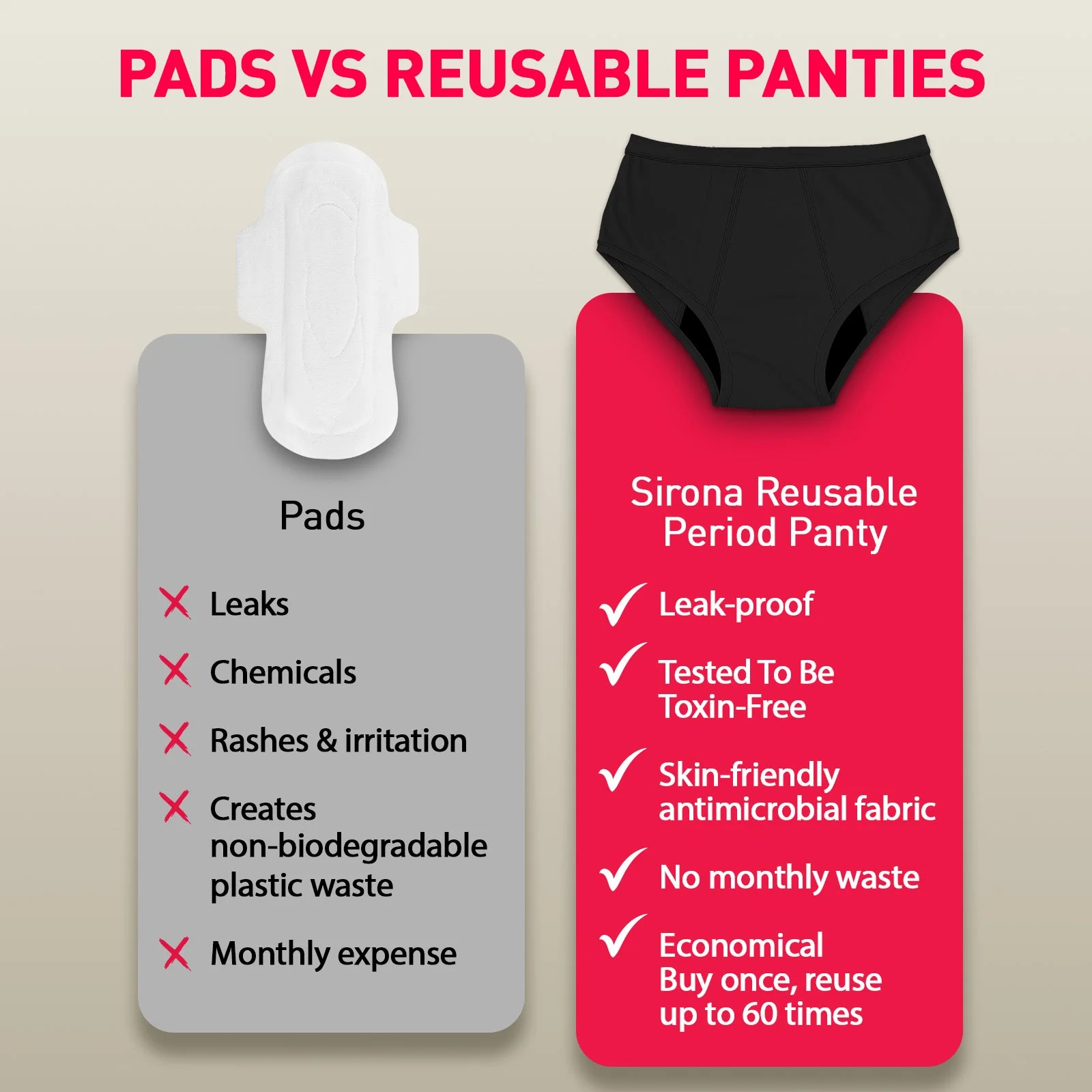 Eco-friendly Reusable Period Panty - Image 36