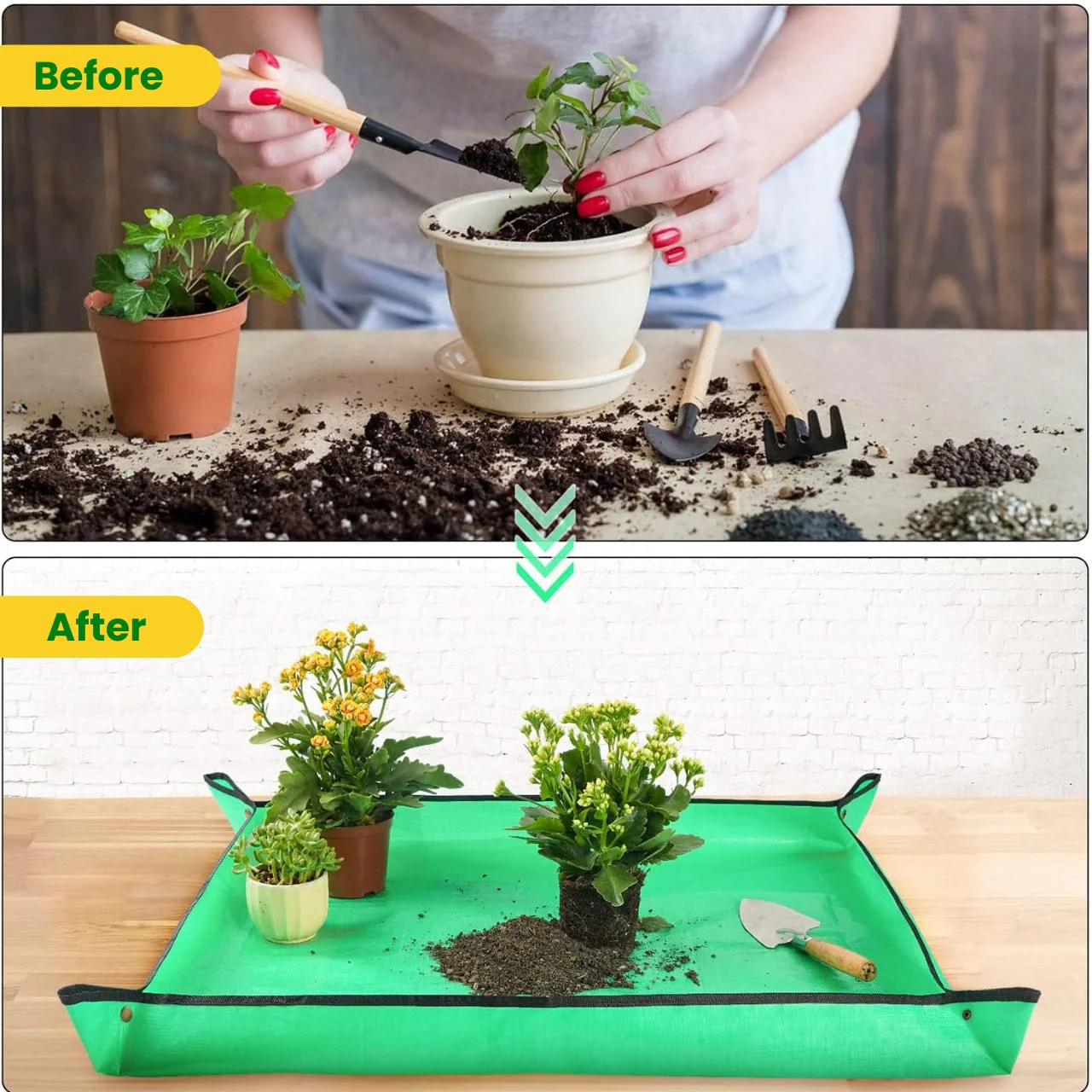 Ecofynd Gardening Mat – Waterproof Potting & Repotting Setup, 26 Inches - Image 3
