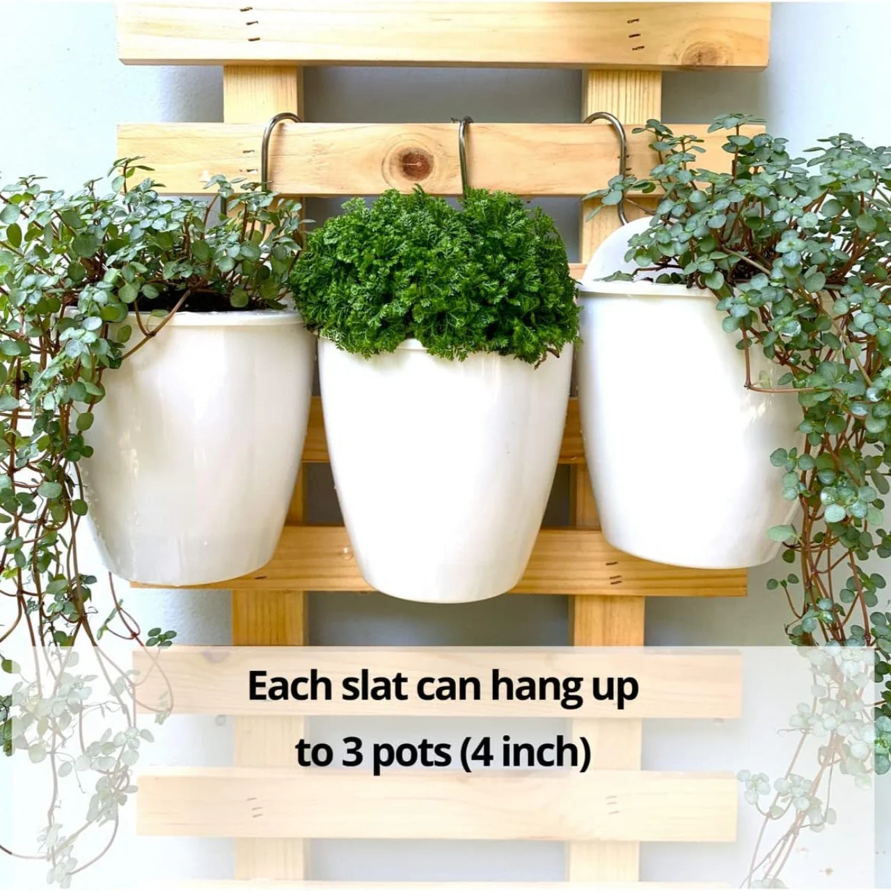 Ecofynd Wooden Hanging Planter Wall Frame - Image 6