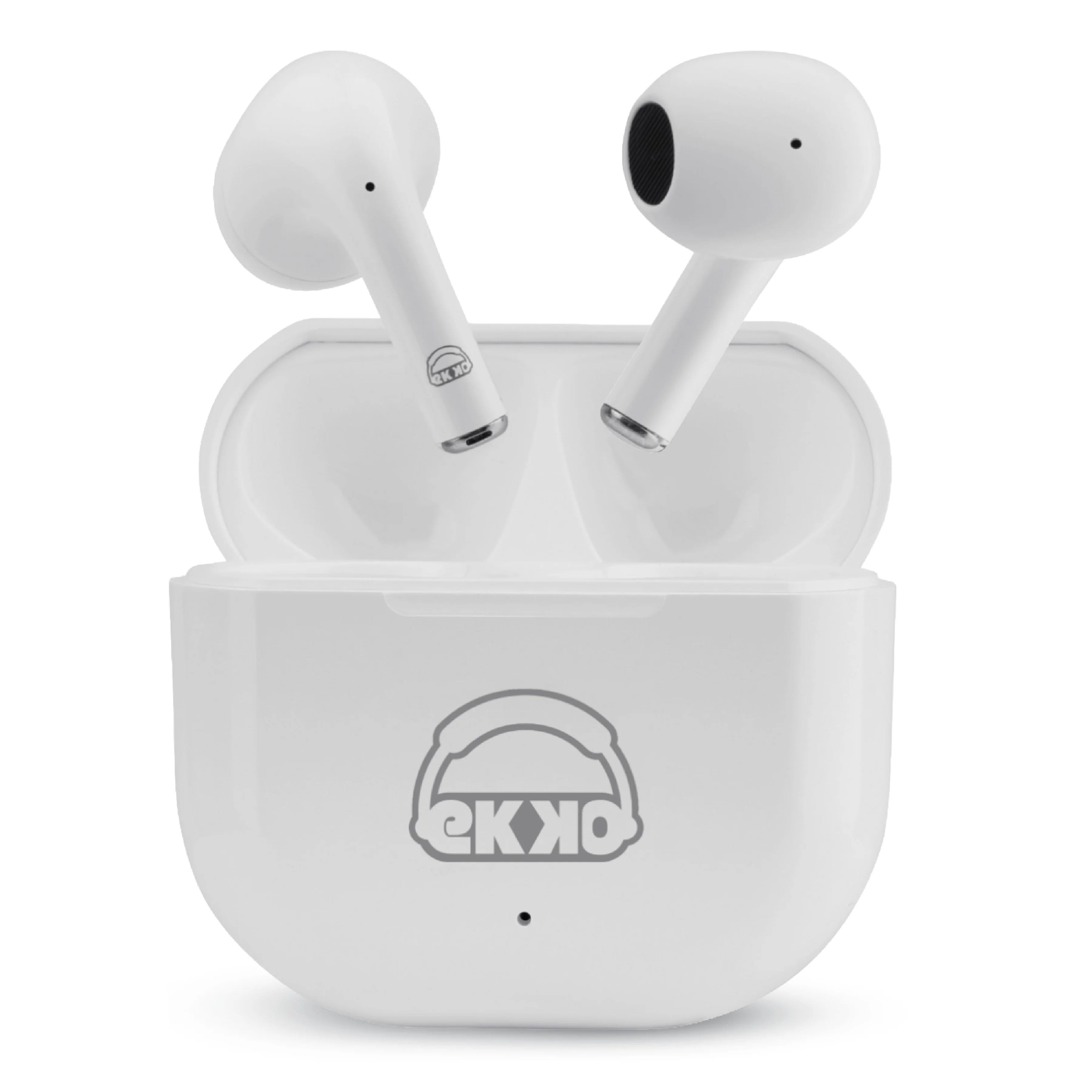 EKKO Earbeats T02: Siri & Google Assistant, Type C, 10MM Drivers, Mass Bass, Bluetooth 5.0, Ultimate Comfort (White) - Image 2
