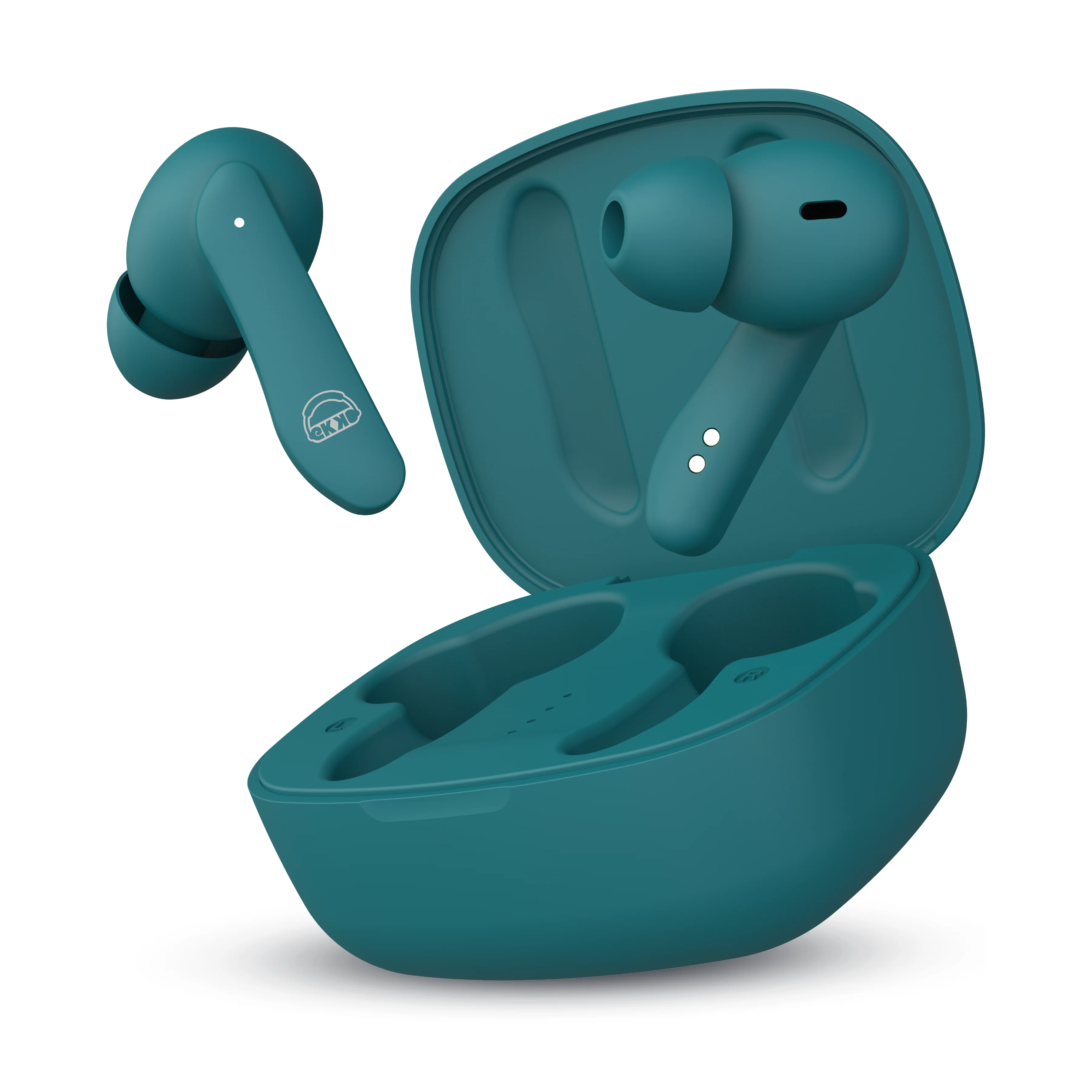 EKKO Earbeats T06: 10MM Driver, ENC Call Noise Cancellation, Touch Control, Massive Bass, IPX4 Water Resistancel TWS, Upto 60H Playtime, with Mic, Massive Bass, IPX4 Water Resistance (Green) - Image 2