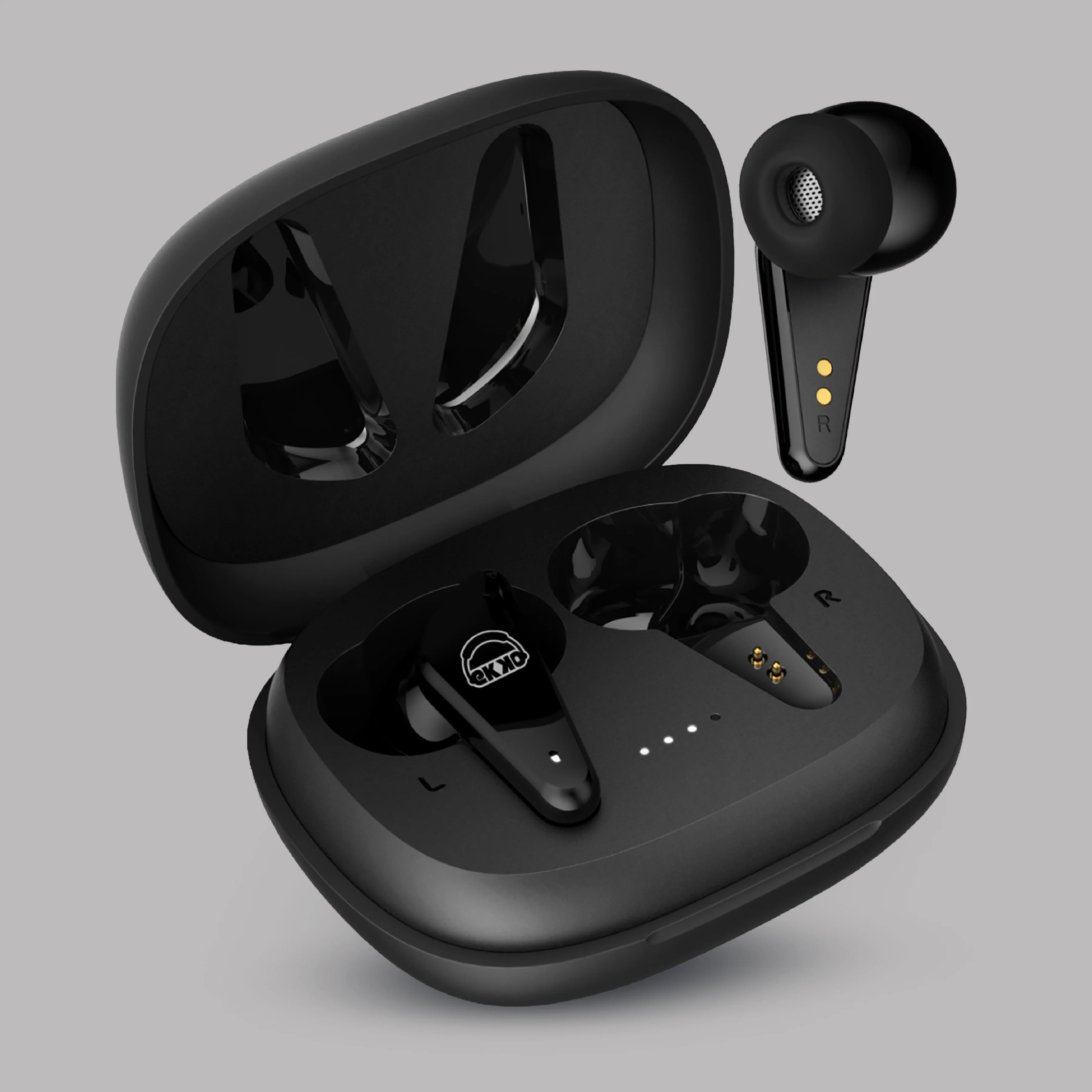 EKKO Earbeats T09: Mic, ENC Call Noise Cancellation, 40H Playtime, 10MM Driver, Twin Connect, Maxx Bass, Water Resistance (Black) - Image 10