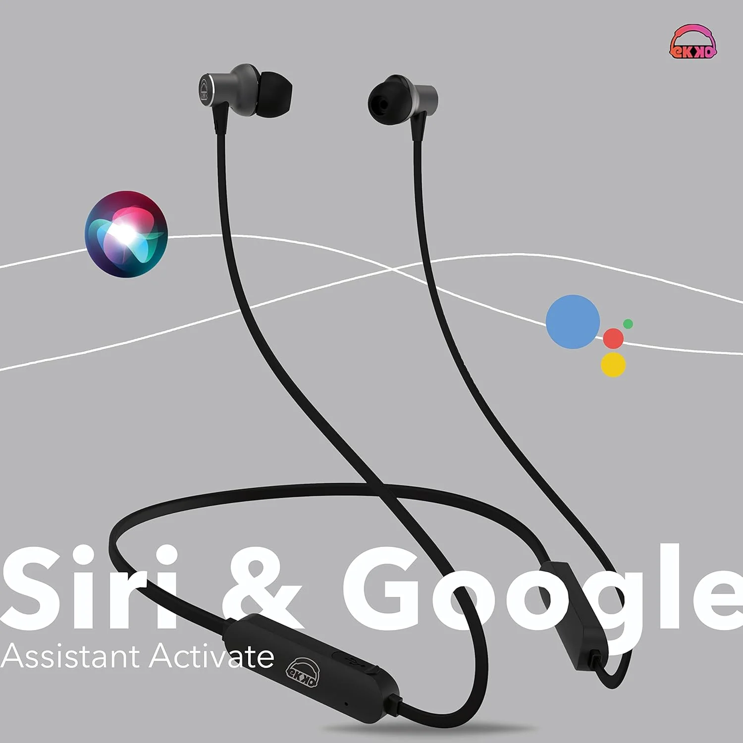 EKKO Unplug N02 Neckband, 15 Hours Playback Time with Super Sound Heavy Bass, Max BASS, Twin Connect, Siri & Google Assistant Activate - Image 7