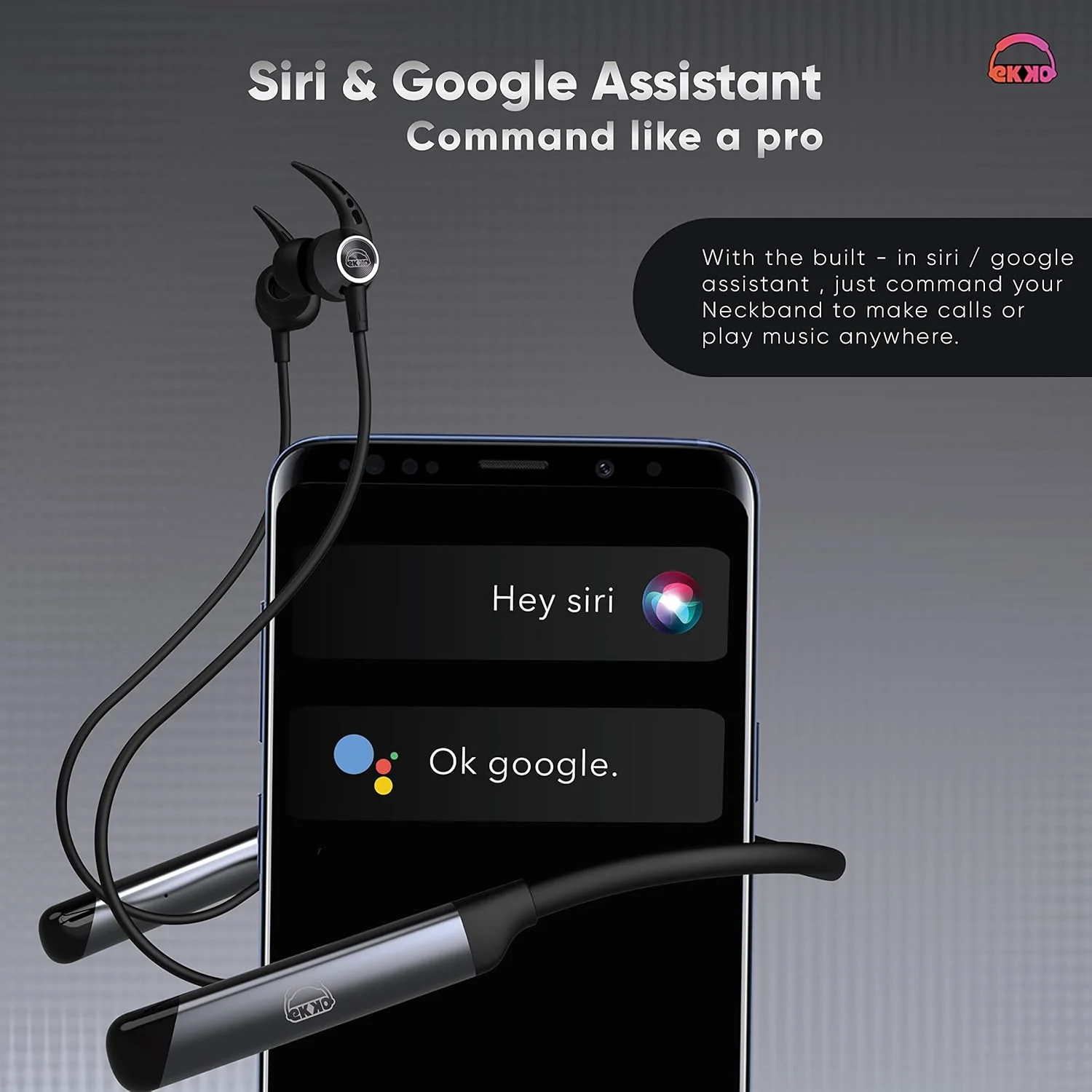 EKKO Unplug N04 Neckband: 50 Hours, Premium ENC, 40ms Latency, Max Bass, Twin Connect, Siri & Google Assistant - Image 7