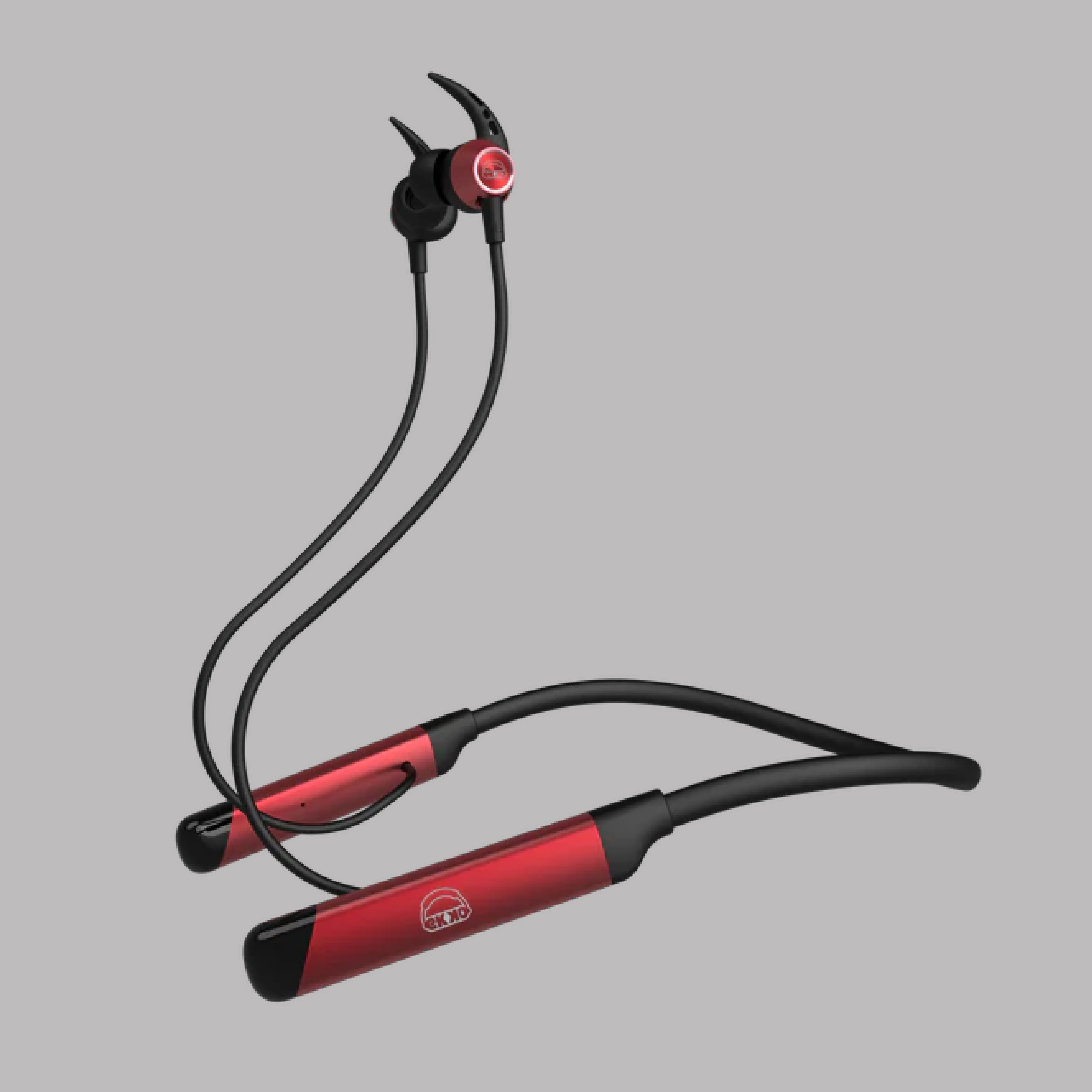 EKKO Unplug N04 Neckband: Premium ENC, 40ms Latency, Max Bass, Twin Connect, Siri & Google Assistant (Red) - Image 7