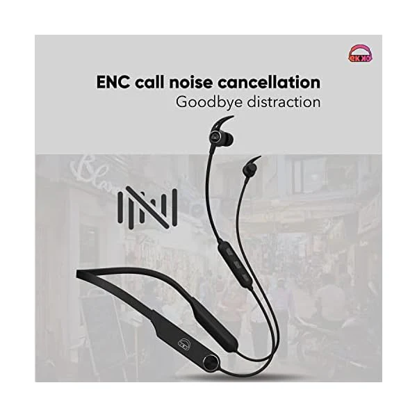 EKKO Unplug N06: Supreme ENC, 40ms Latency, Max BASS, Gaming Boost, Type-C, Siri & Google Assistant (Black) - Image 3