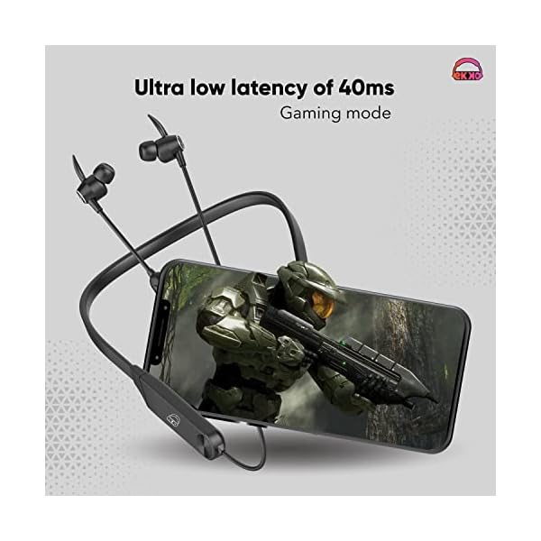 EKKO Unplug N06: Supreme ENC, 40ms Latency, Max BASS, Gaming Boost, Type-C, Siri & Google Assistant (Black) - Image 4