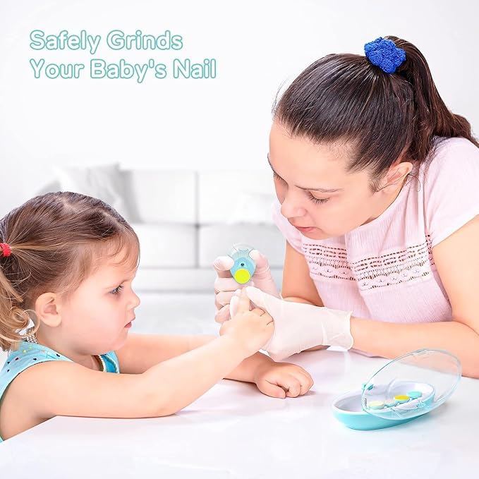 Electric Baby Nail Trimmer Safe Filer Baby Nail Cutter Set - Image 6