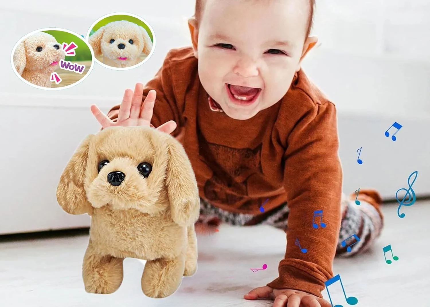 Electronic Interactive Plush Puppy Toy - Image 3
