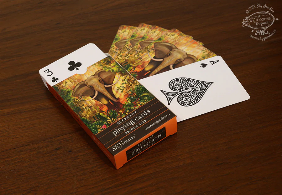 ELEPHANT Playing Cards: Bridge Size - Image 2